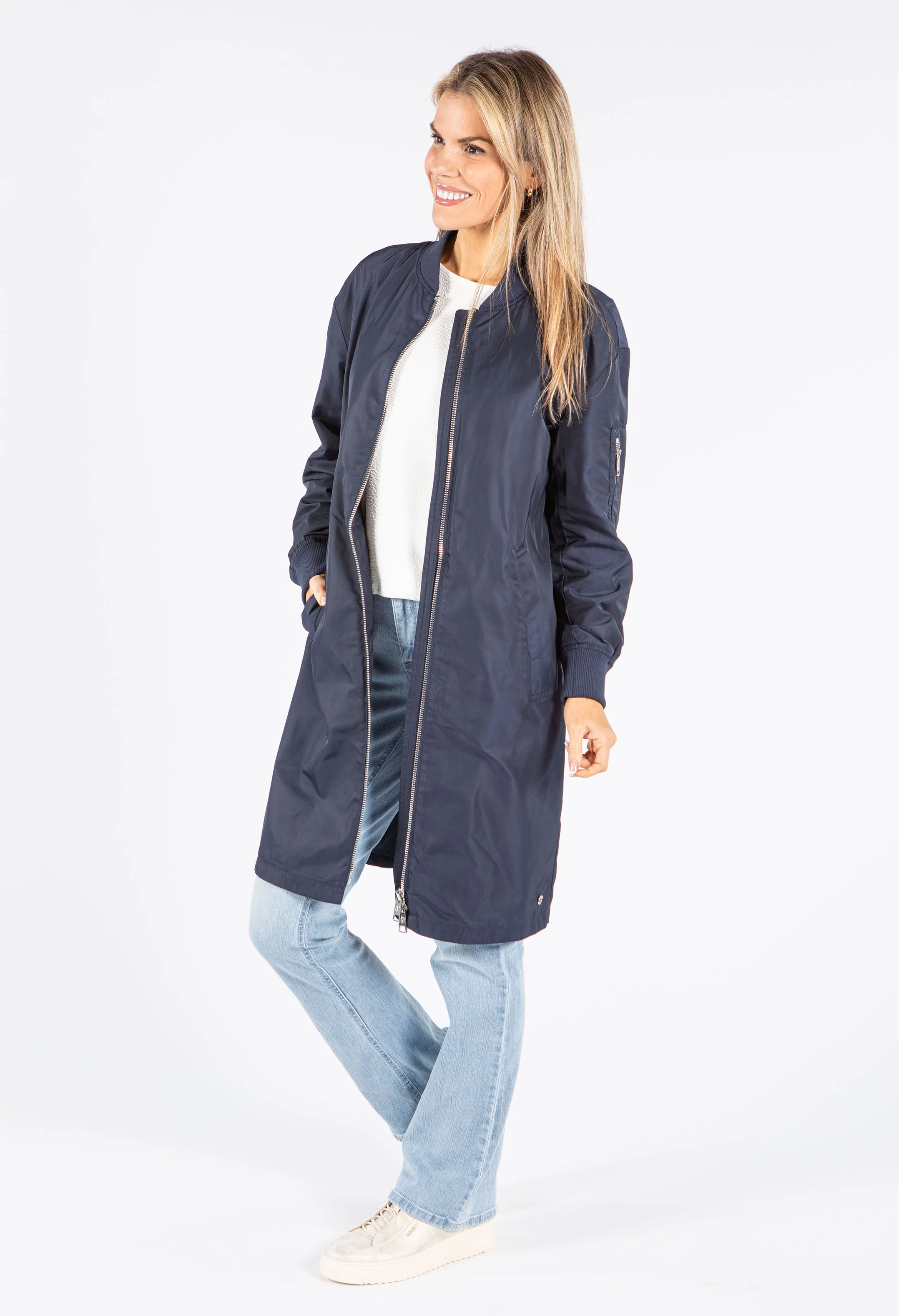 Longline Bomber Jacket - Image 2