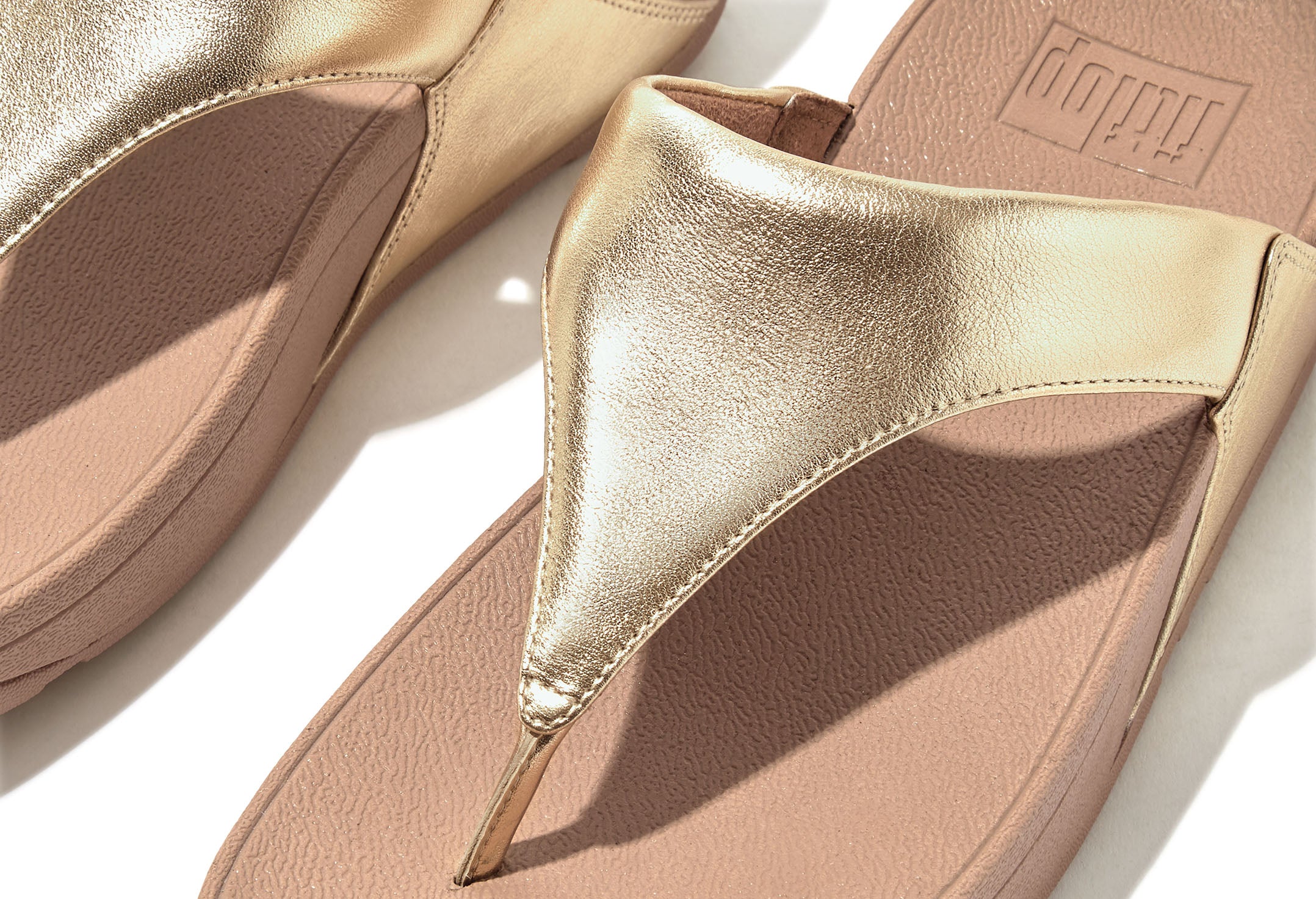LULU Leather Toe-Post Sandals - Image 10