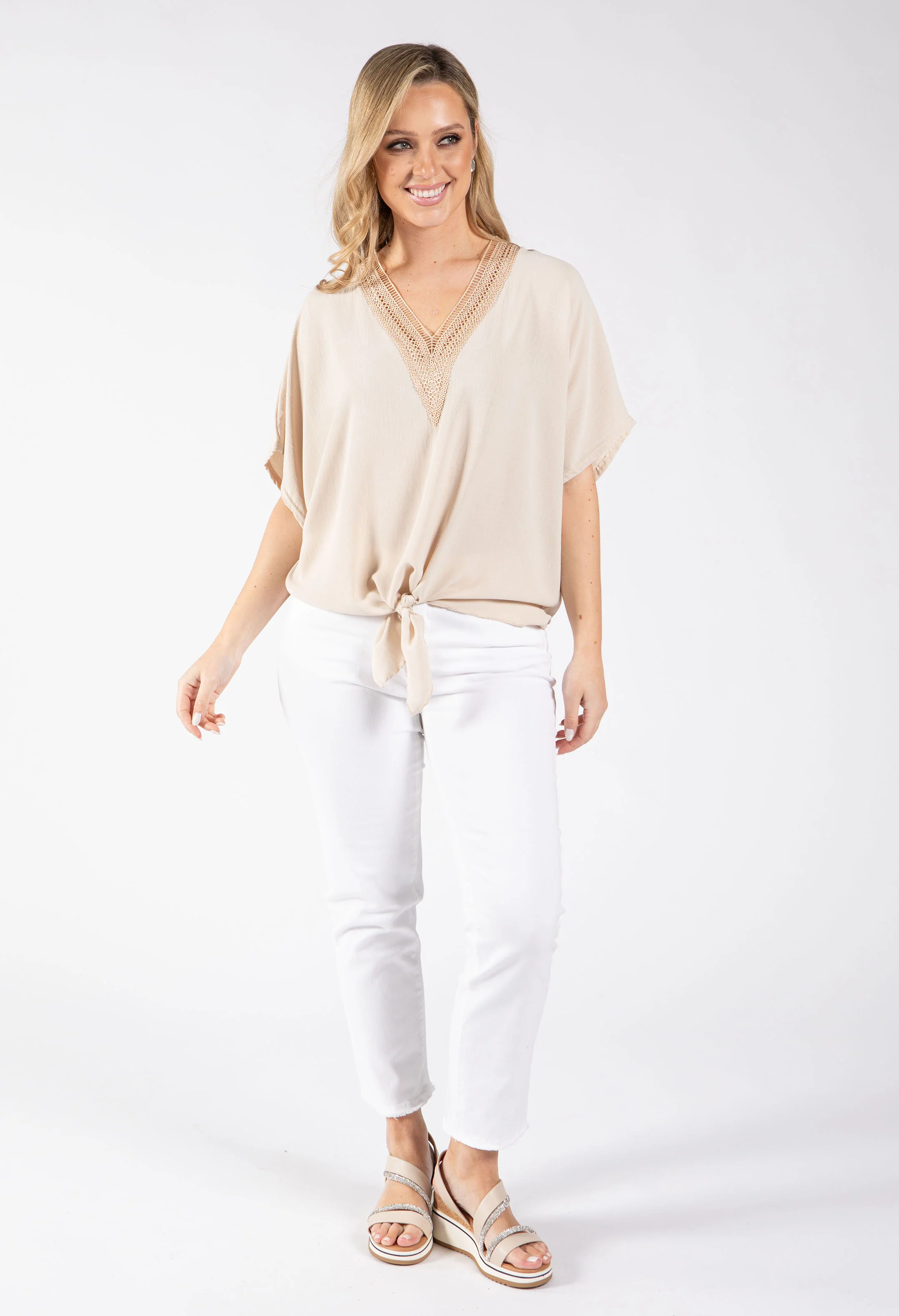 Luna Crochet Trim Blouse - Image 10