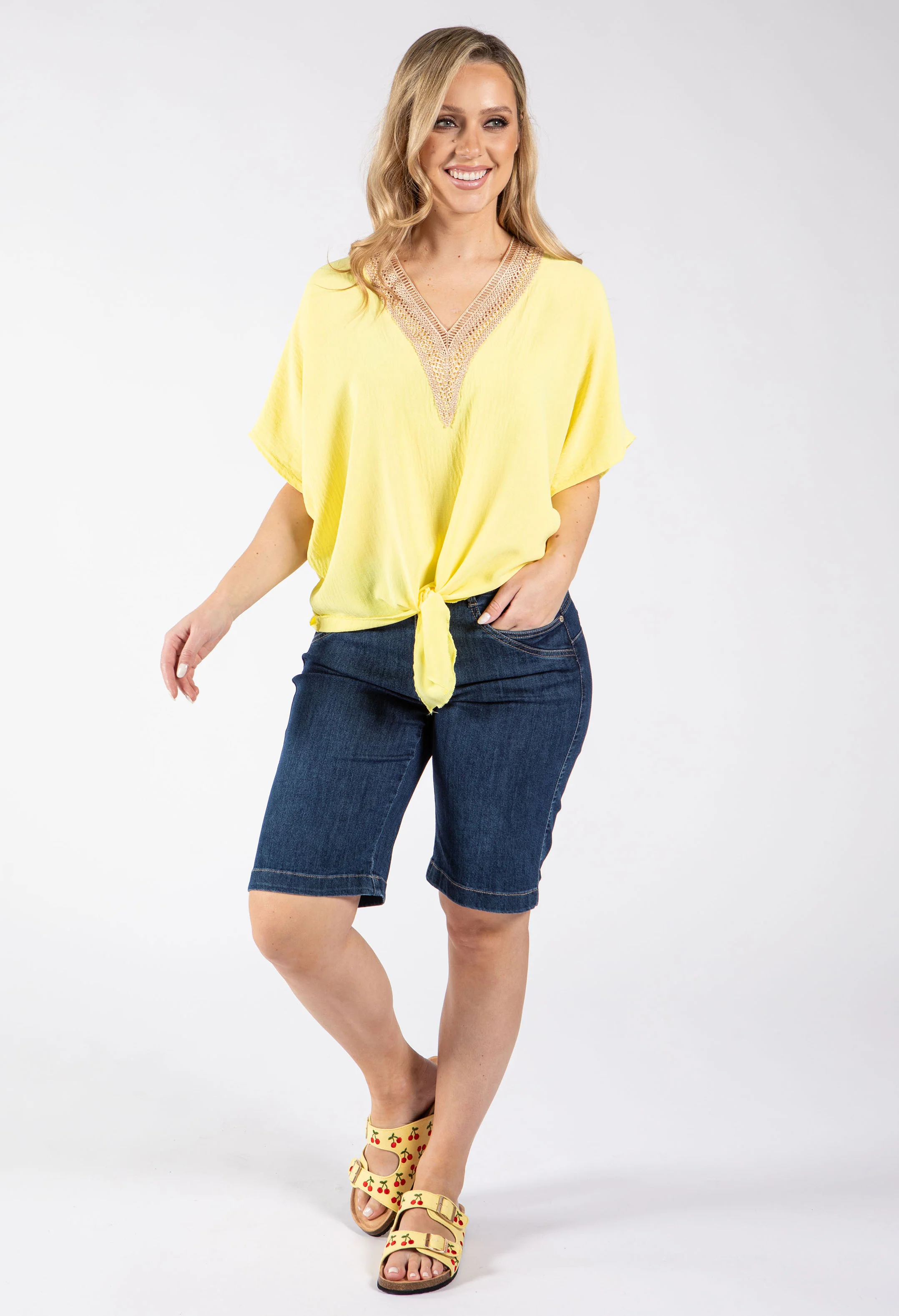 Luna Crochet Trim Blouse - Image 16