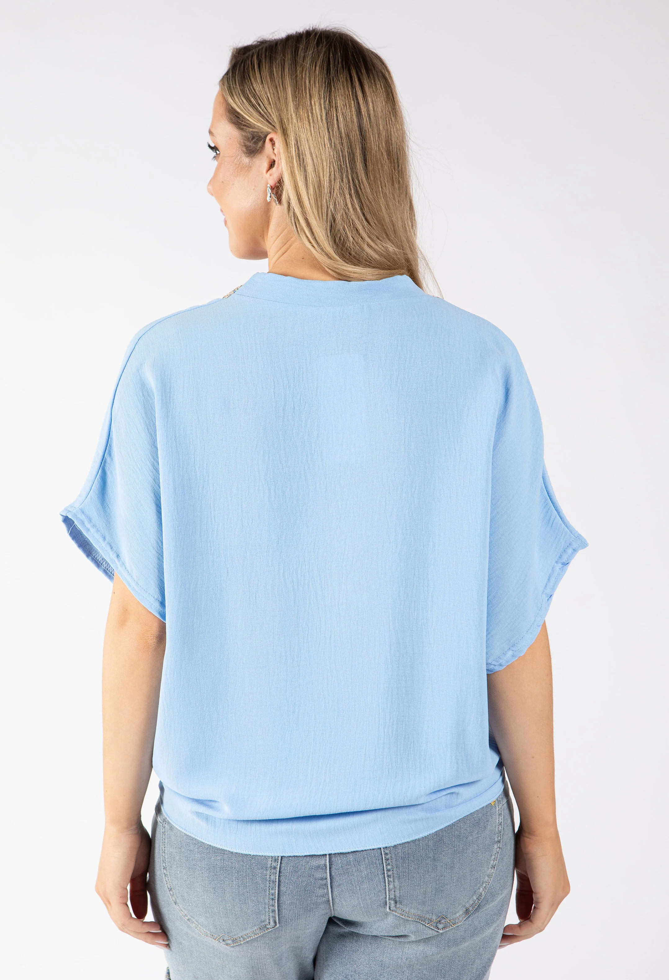 Luna Crochet Trim Blouse - Image 23
