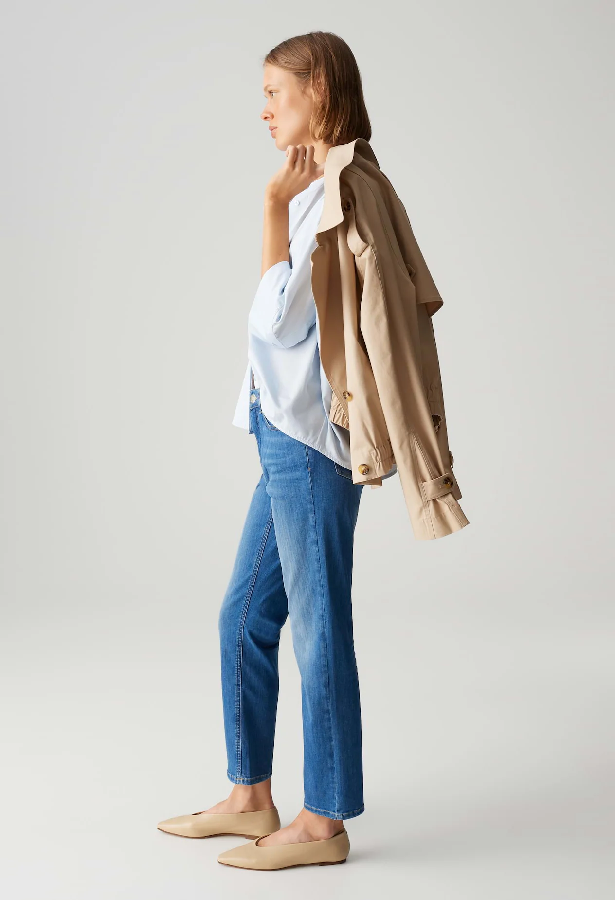 Melly Base Mid Rise Straight Jeans - Image 11