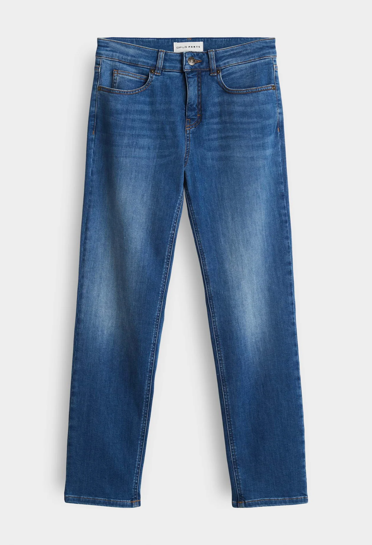 Melly Base Mid Rise Straight Jeans - Image 12