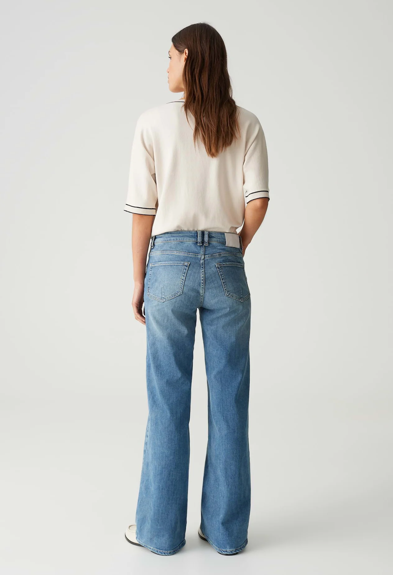 Melly Modern Mid Rise Wide Leg Jeans - Image 2