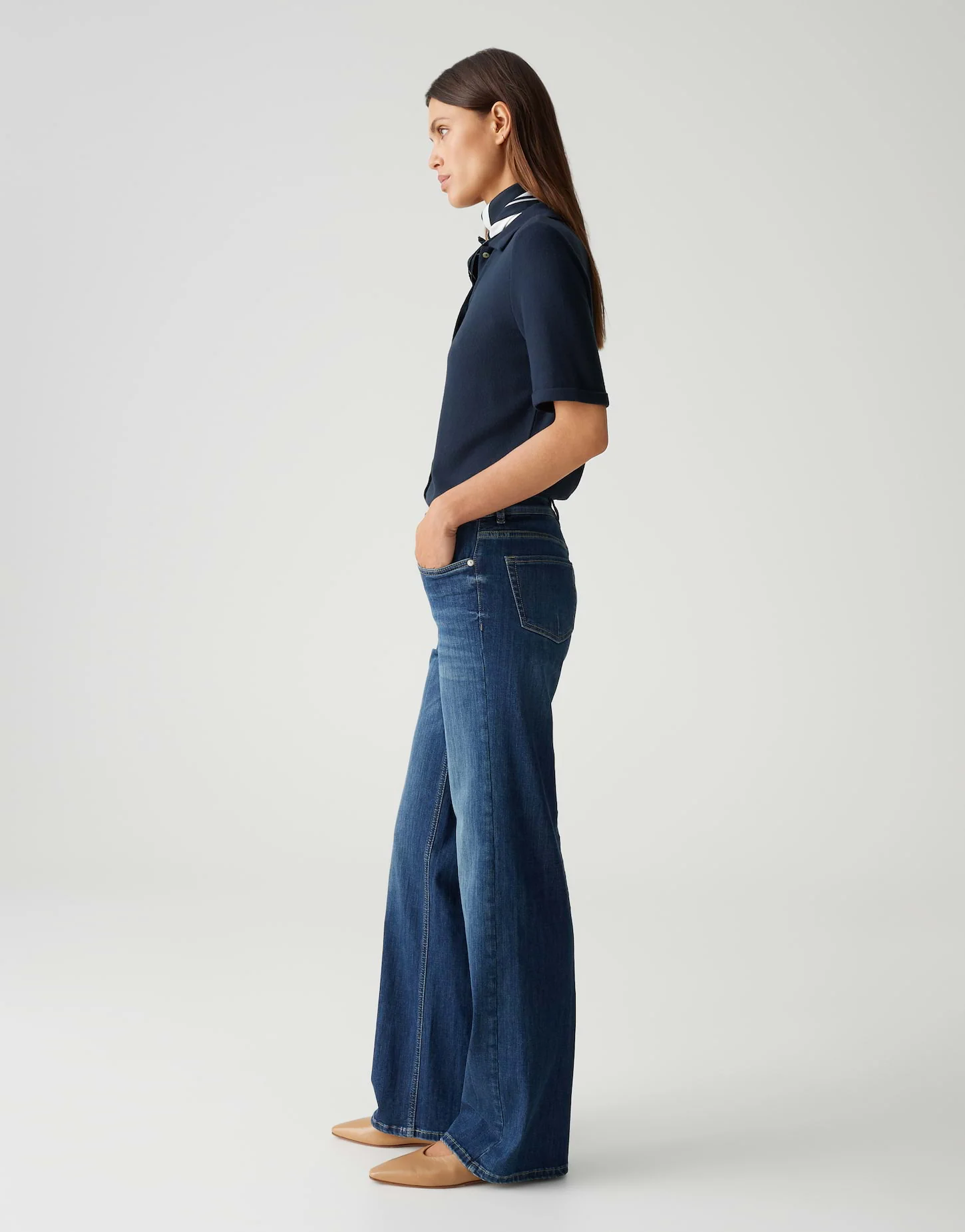 Melly Modern Mid Rise Wide Leg Jeans - Image 8