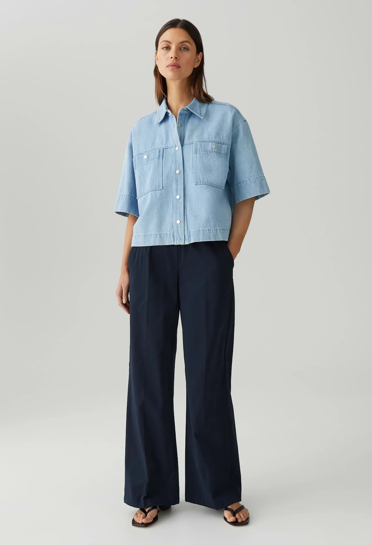 Mucia Wide Leg Trousers - Image 6