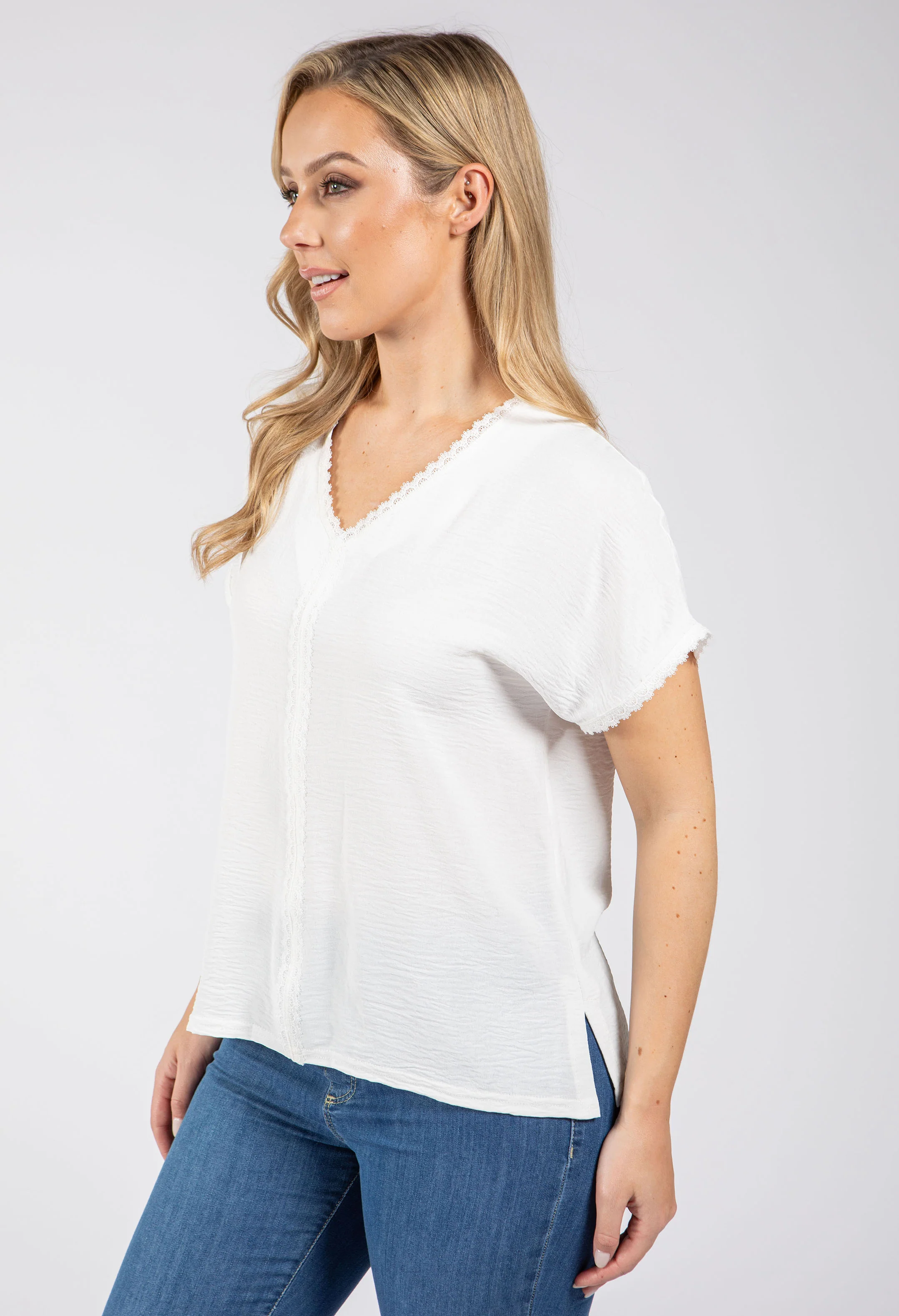 Onara Lace Detail Top - Image 2