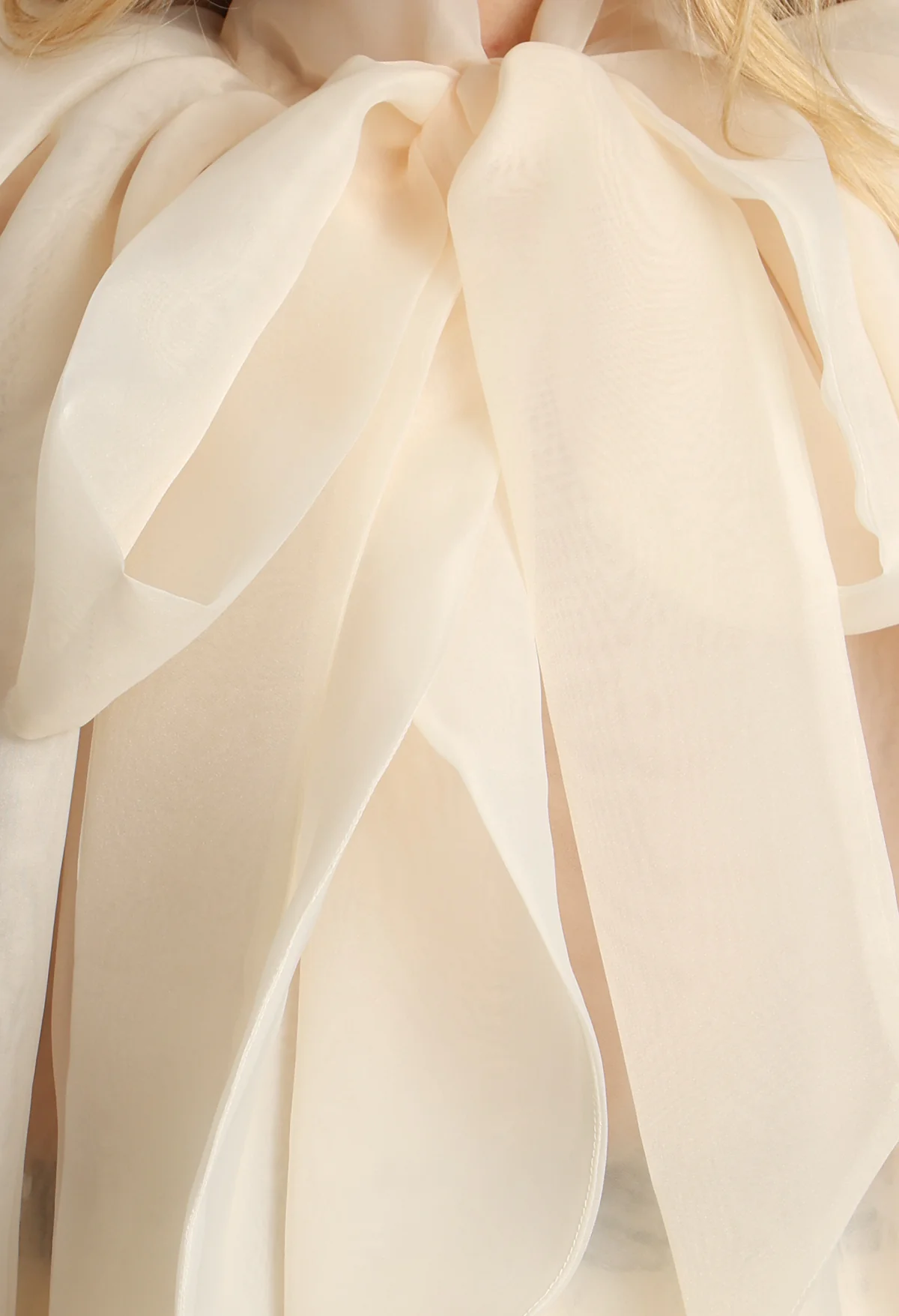 Organza Pussy Bow Blouse - Image 12