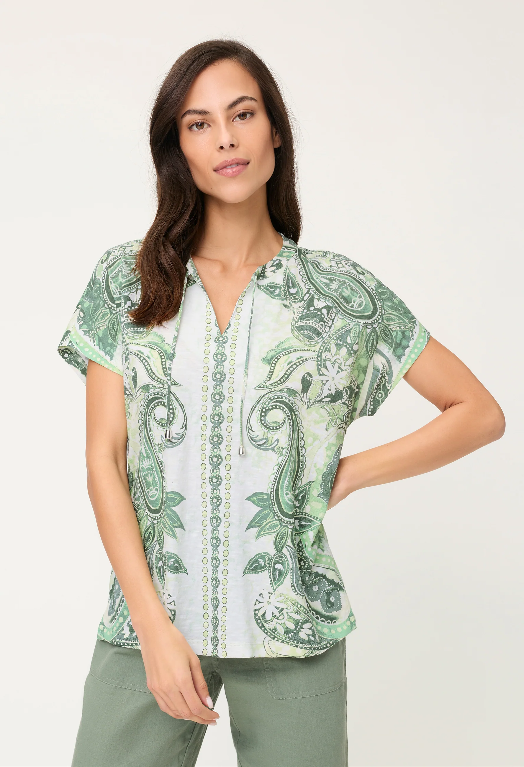 Paisley Print Top