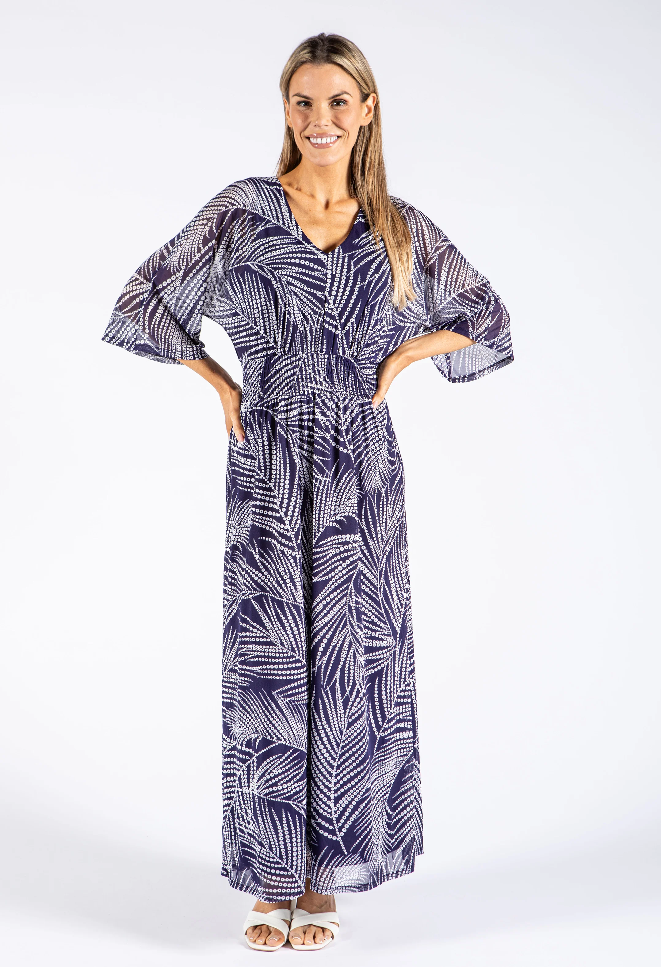 Palm Print Maxi Dress - Image 2