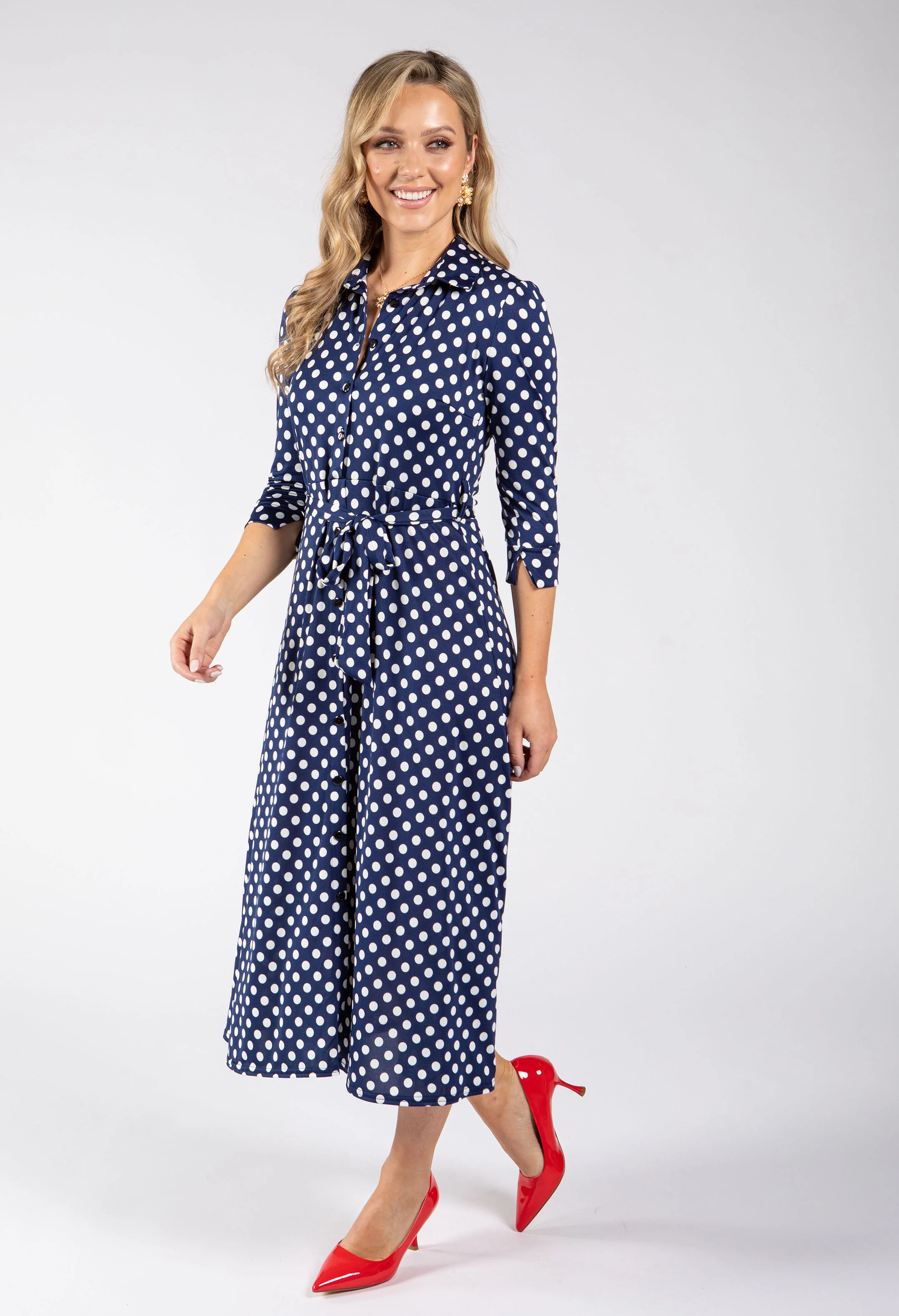 Paulette Polka Dot Dress - Image 6