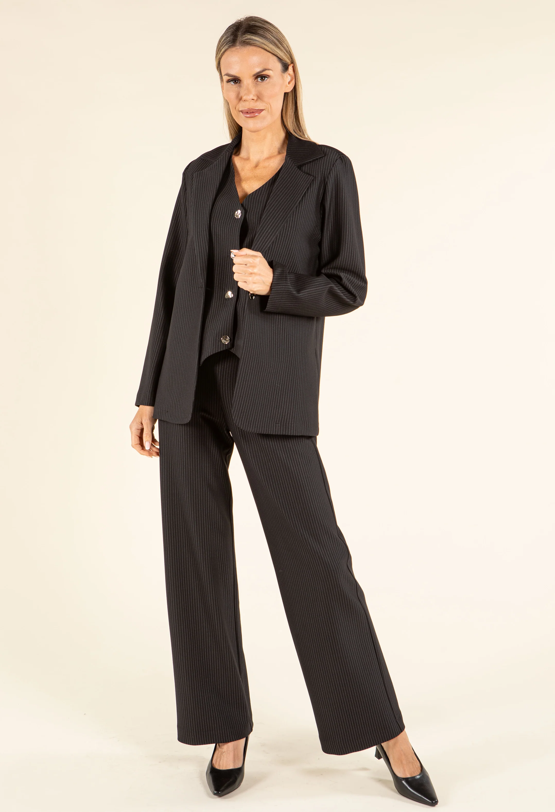Pinstripe Blazer - Image 4