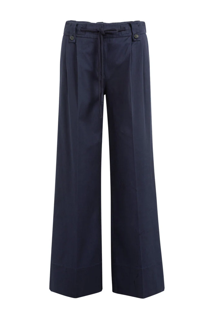 Pleated Wide Leg Trousers - Image 11