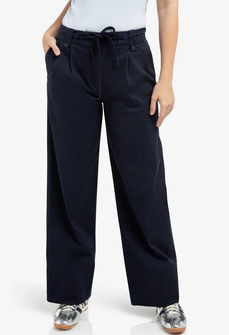 Pleated Wide Leg Trousers - Image 8