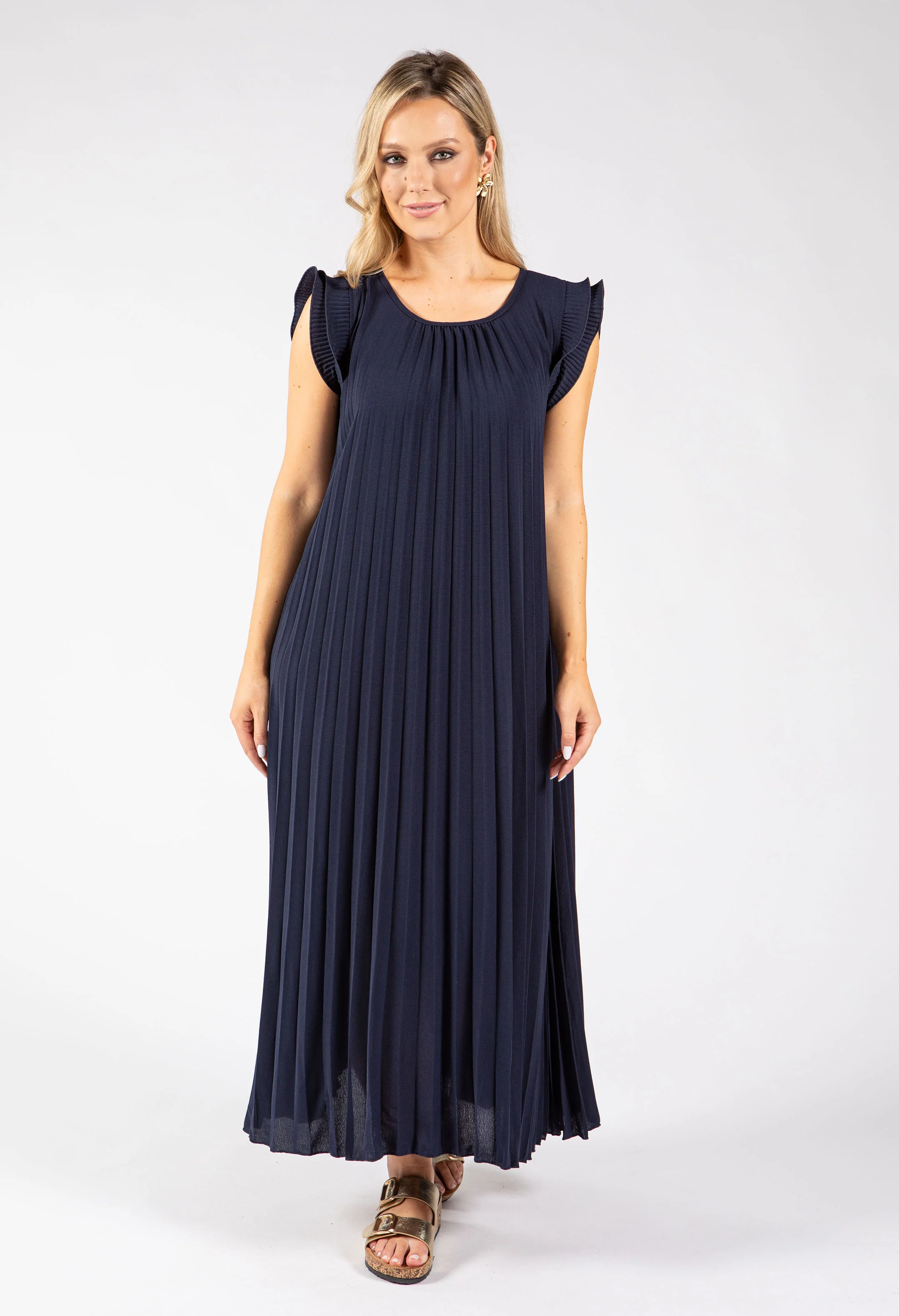 Plisse Pleated Pop Over Dress - Image 21