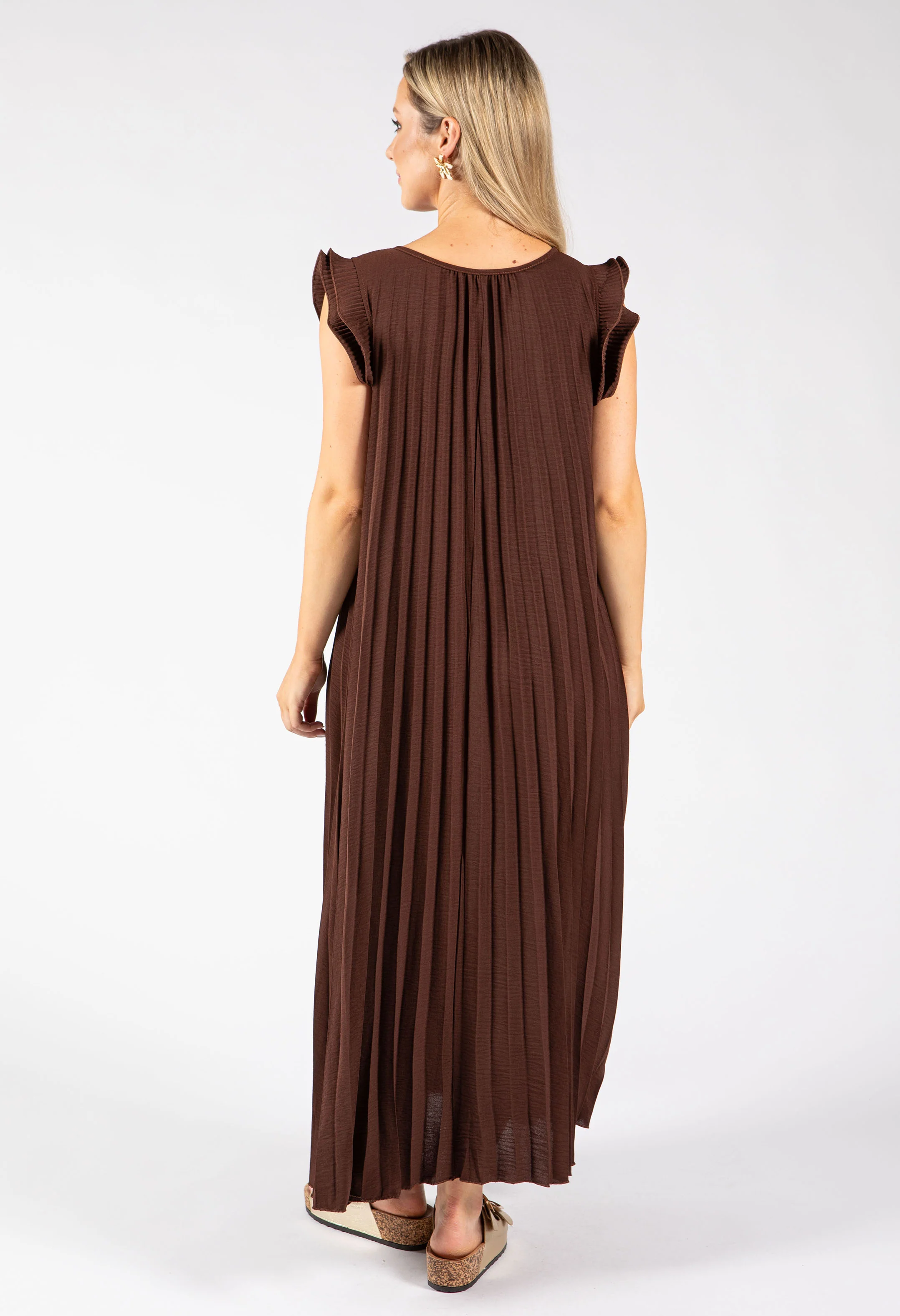 Plisse Pleated Pop Over Dress - Image 27