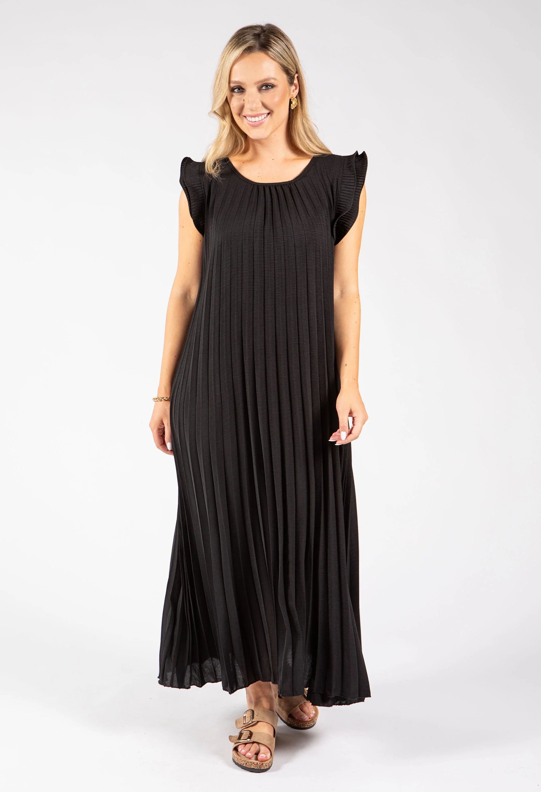 Plisse Pleated Pop Over Dress - Image 7