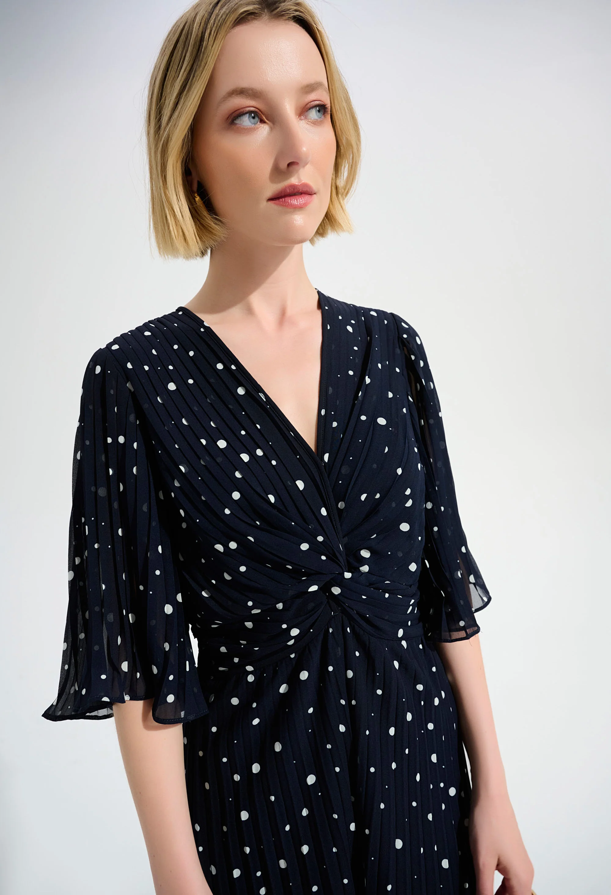 Polka-dot Belted Jumpsuit - Image 4