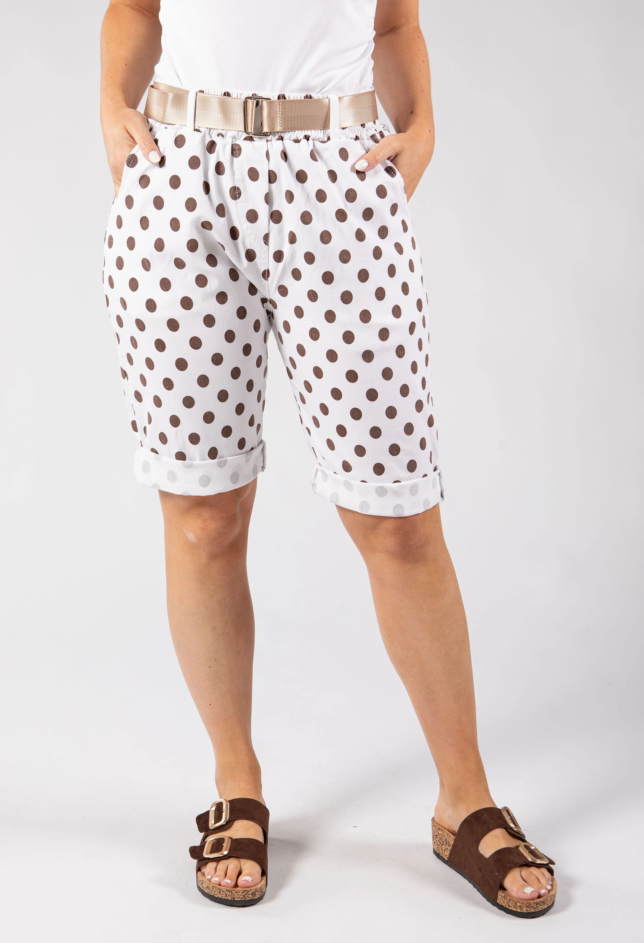 Polka Dot Bermuda Shorts - Image 2