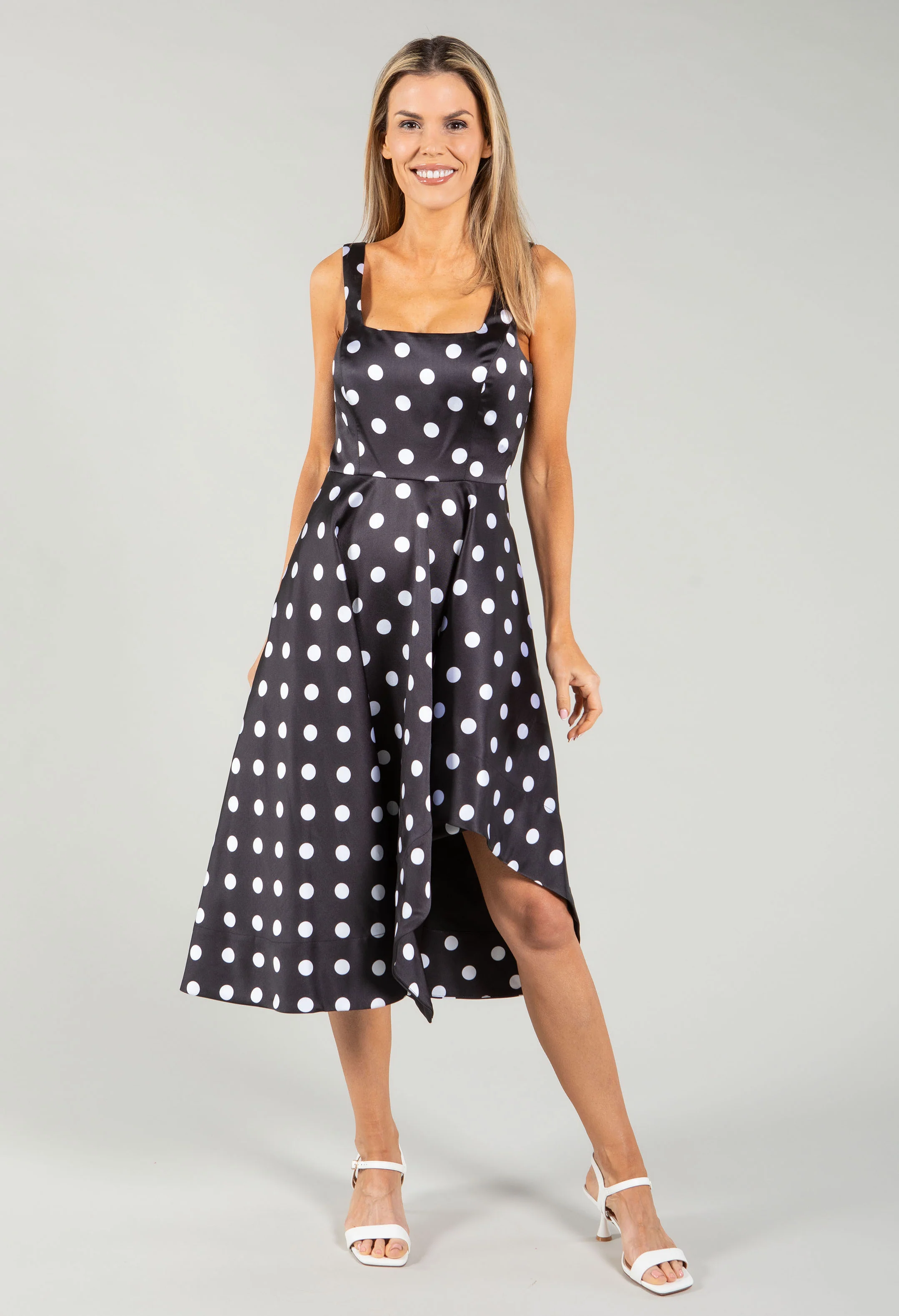 Polka Dot Midi Dress - Image 4