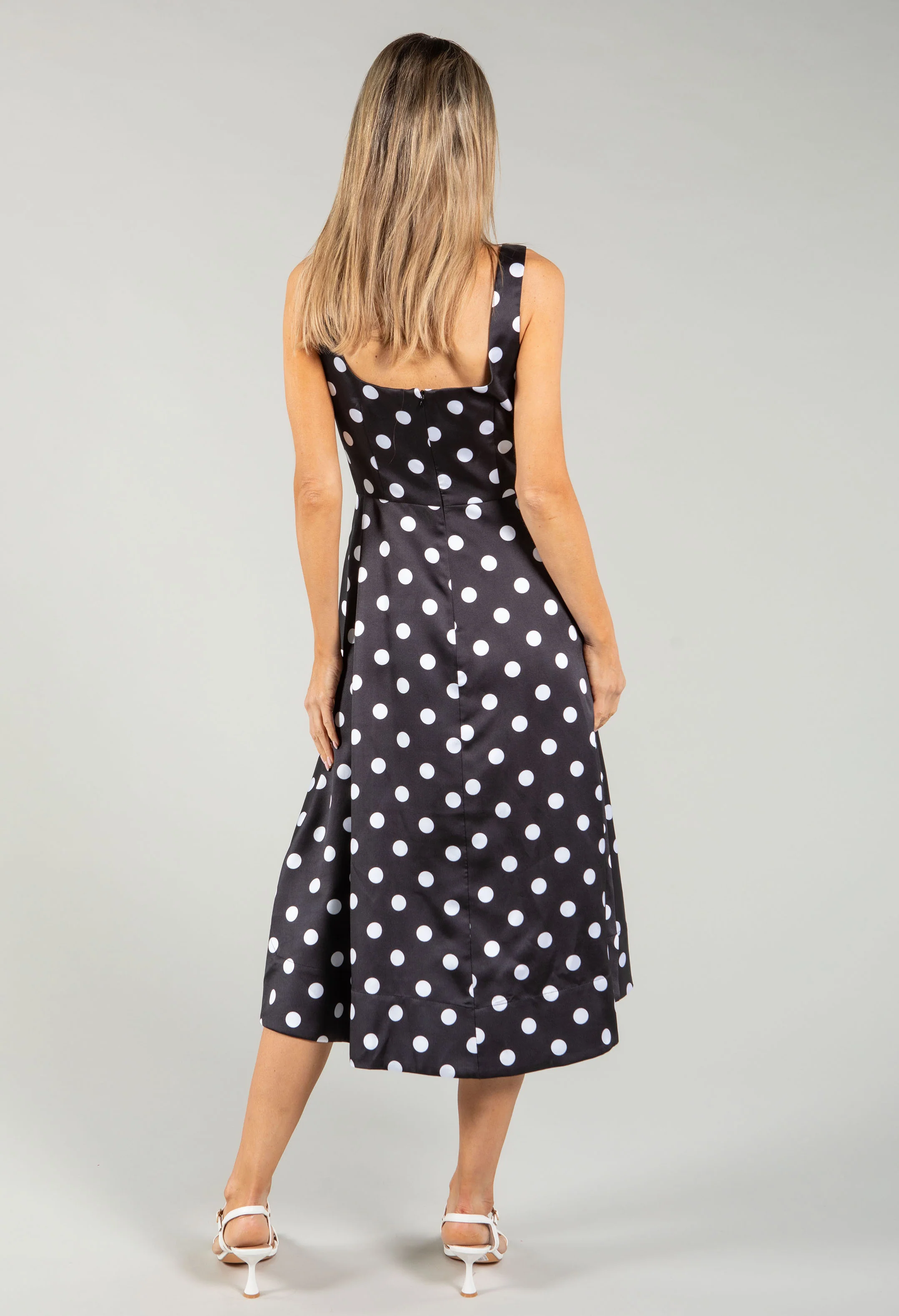 Polka Dot Midi Dress - Image 6