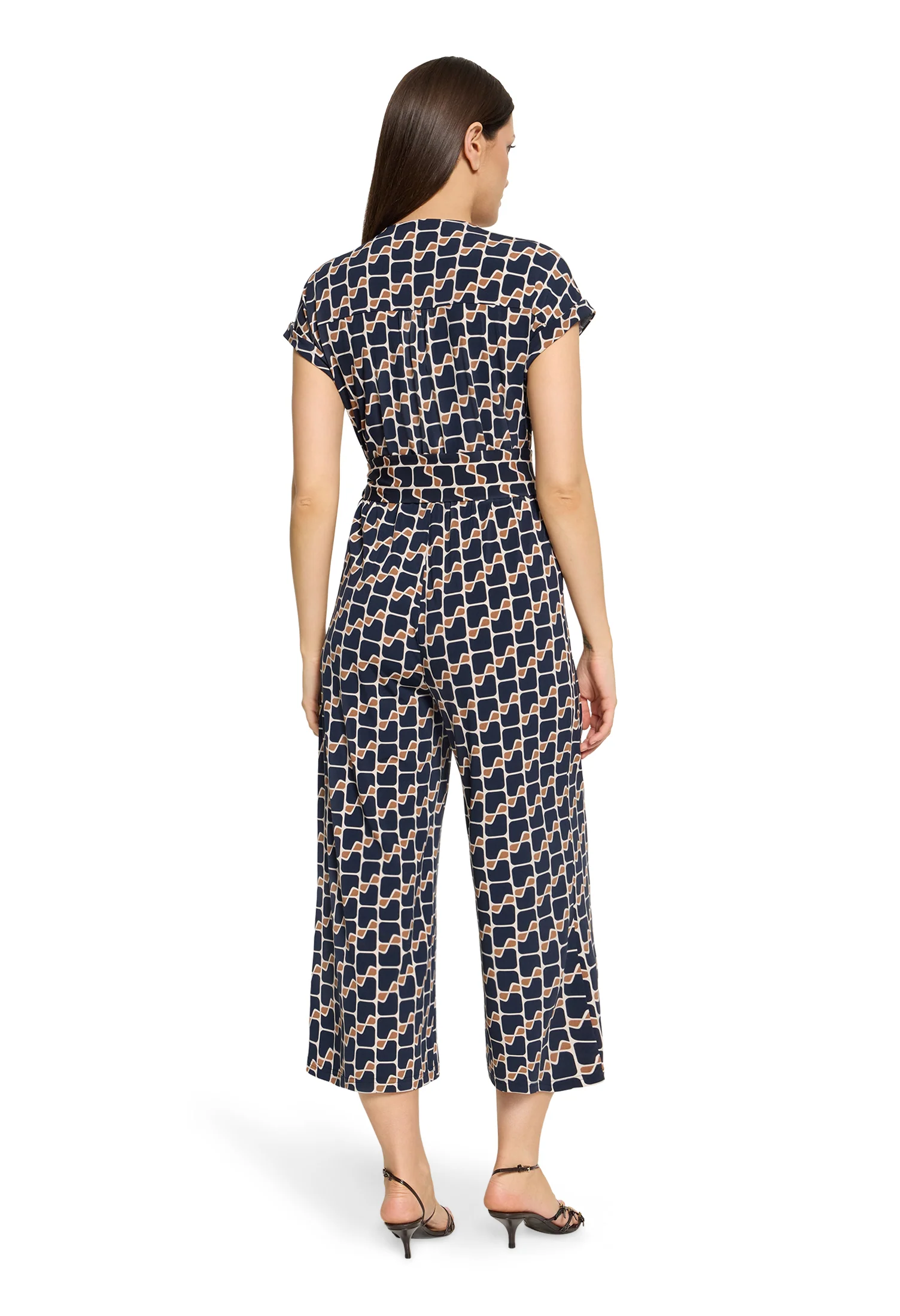 Printed Wrap Jumpsuit - Image 4