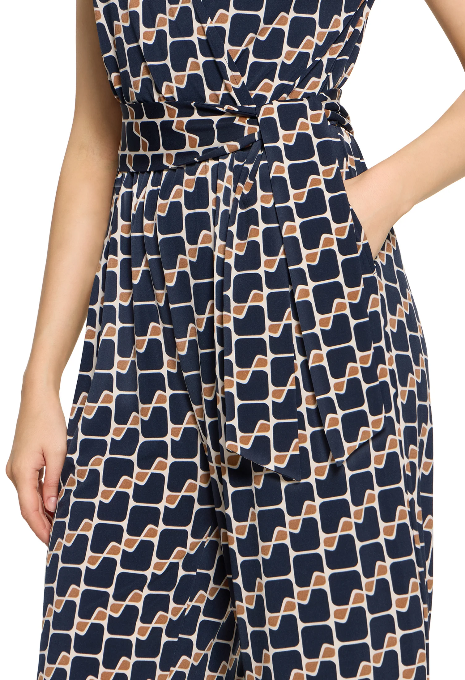 Printed Wrap Jumpsuit - Image 5