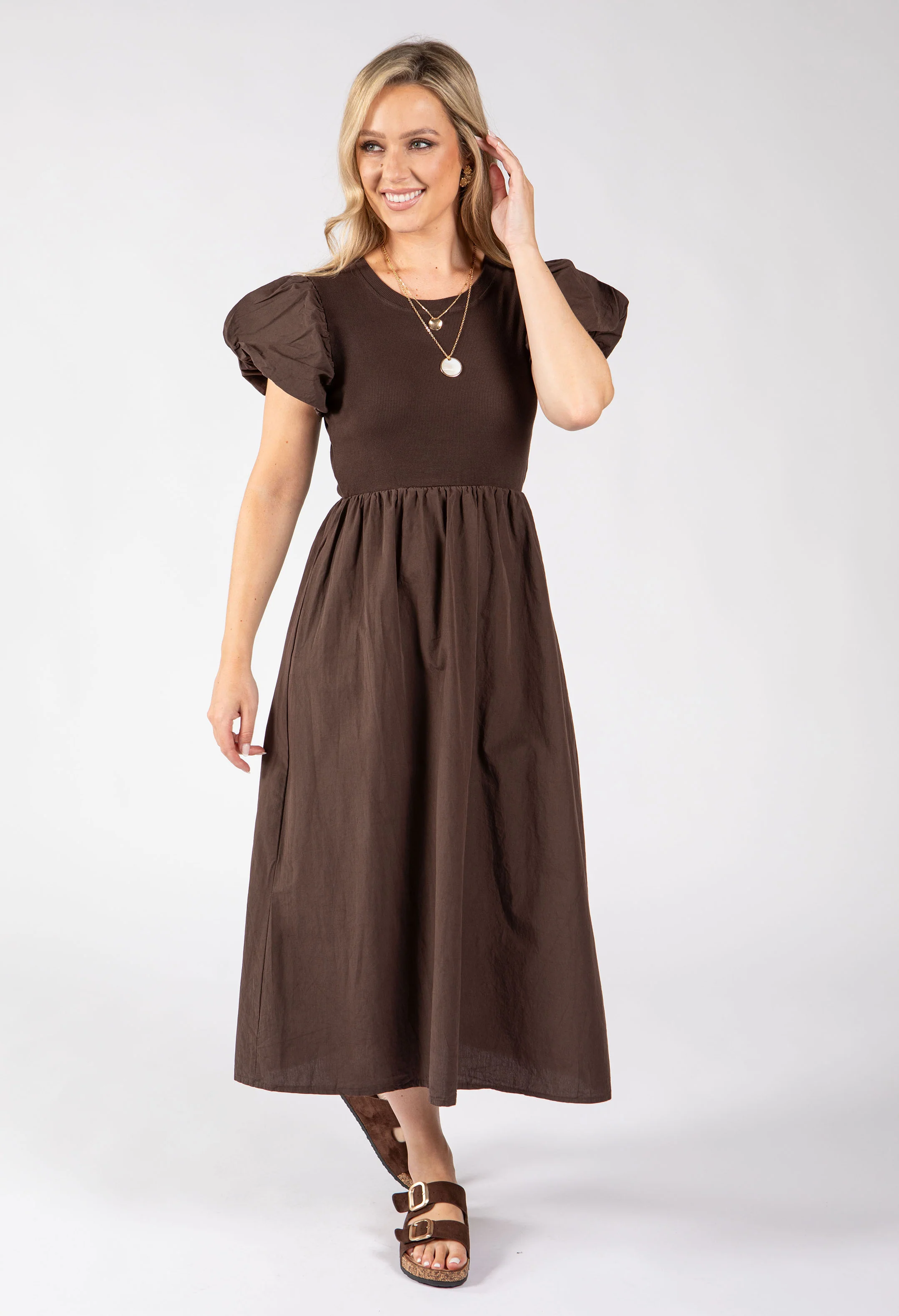 Puff Sleeve Summer Dress - Image 12