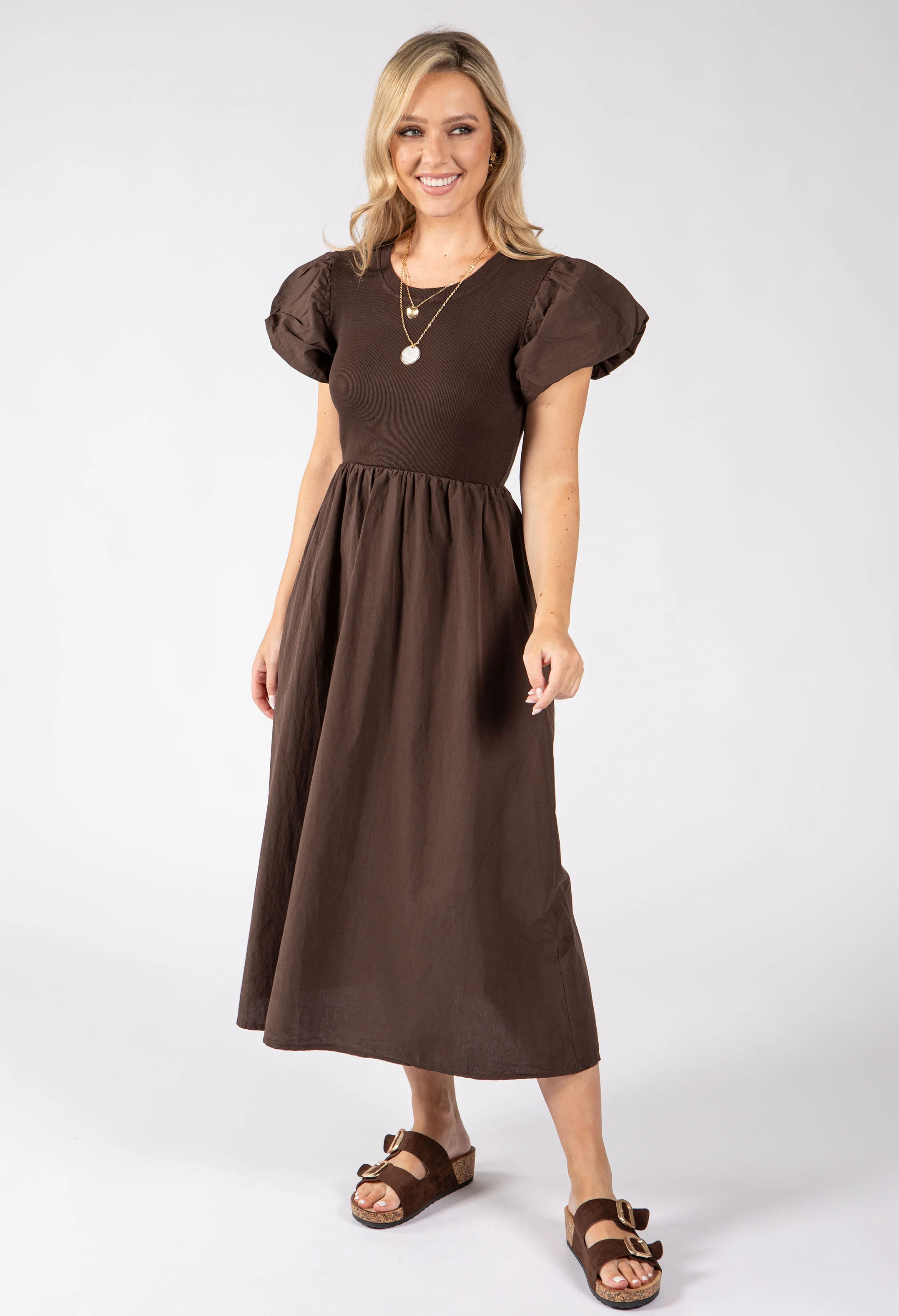 Puff Sleeve Summer Dress - Image 13