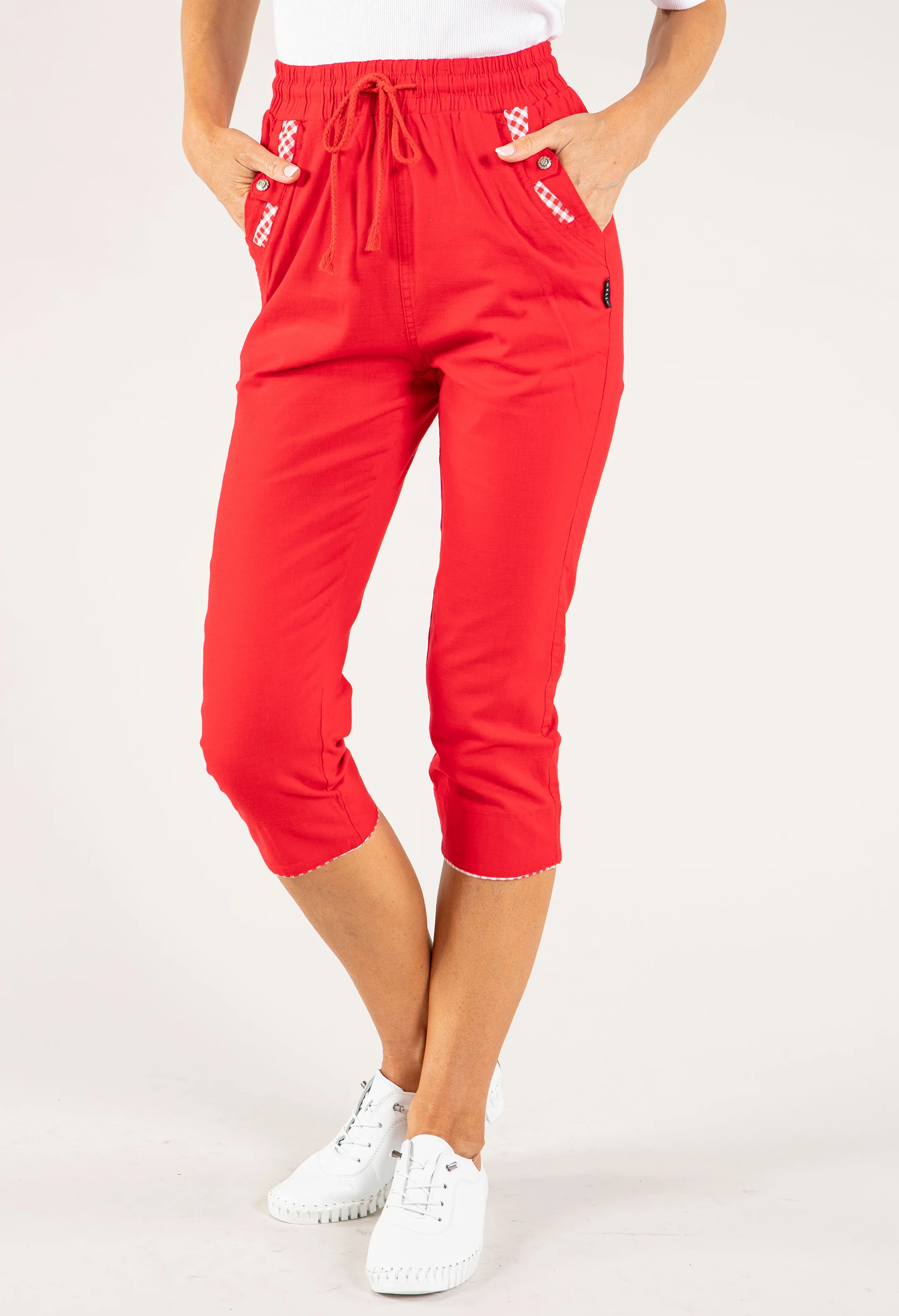 Pull-On Linen Capris - Image 20