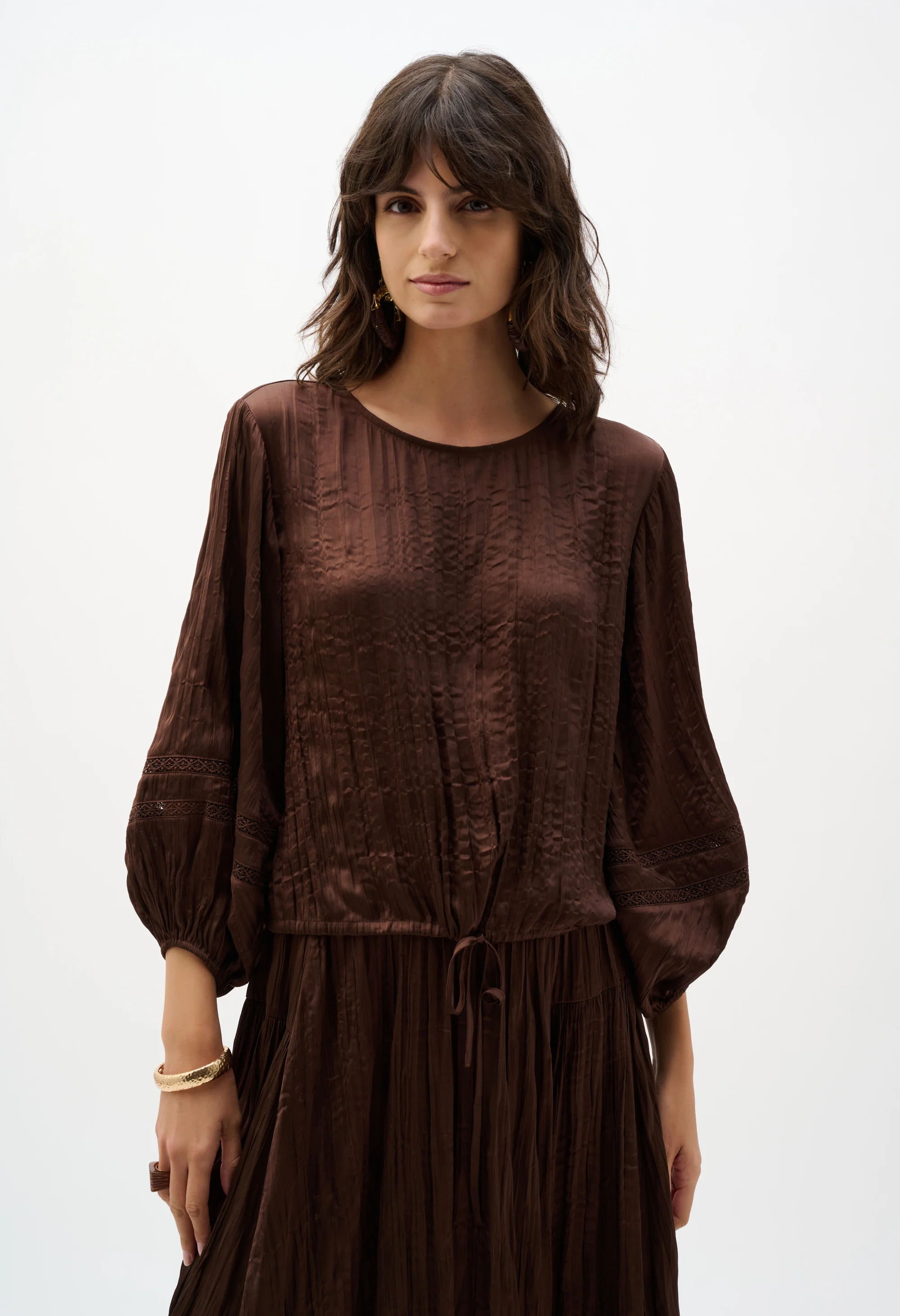 Relaxed Fit Puff-sleeve Blouse - Image 2