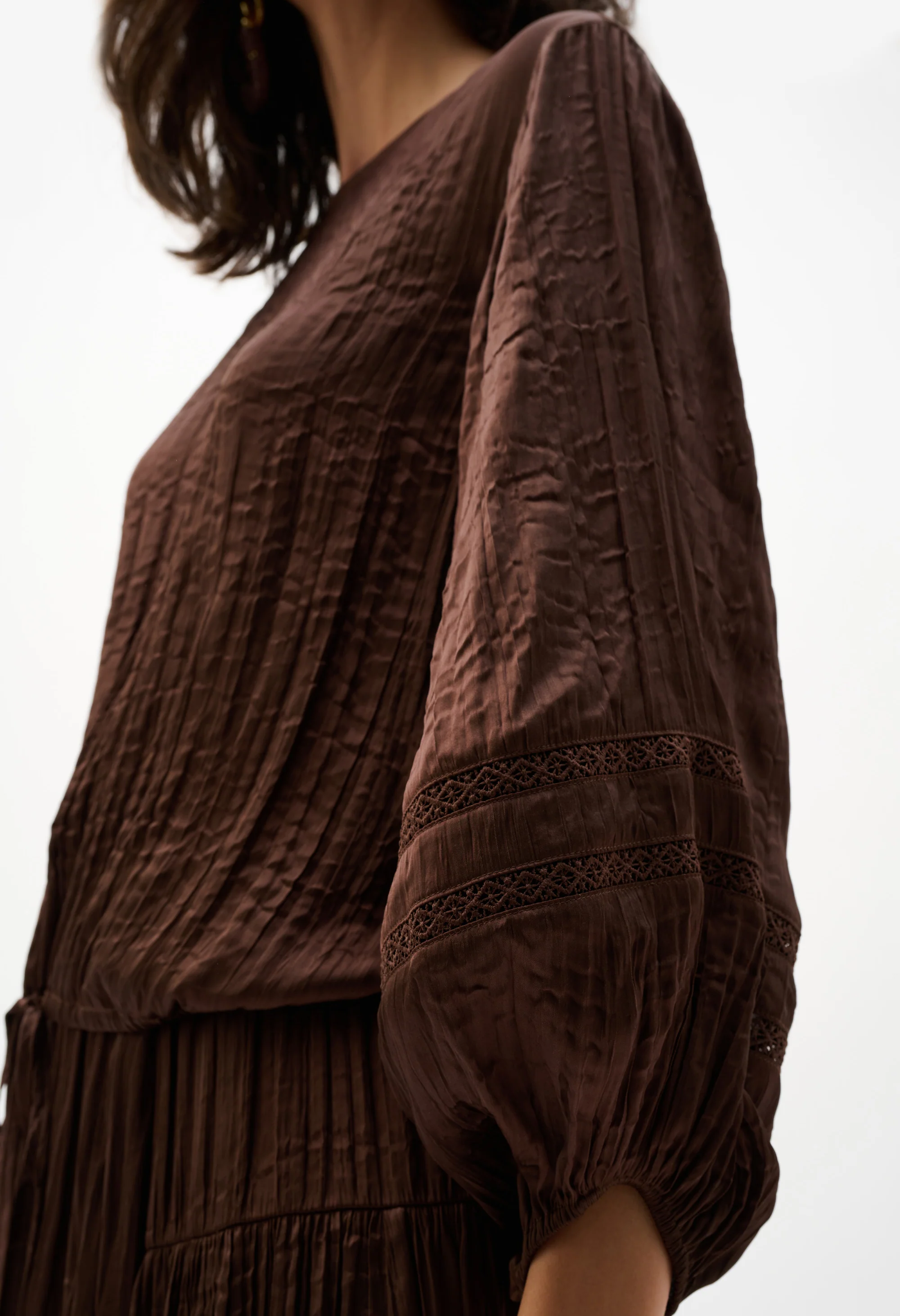 Relaxed Fit Puff-sleeve Blouse - Image 3