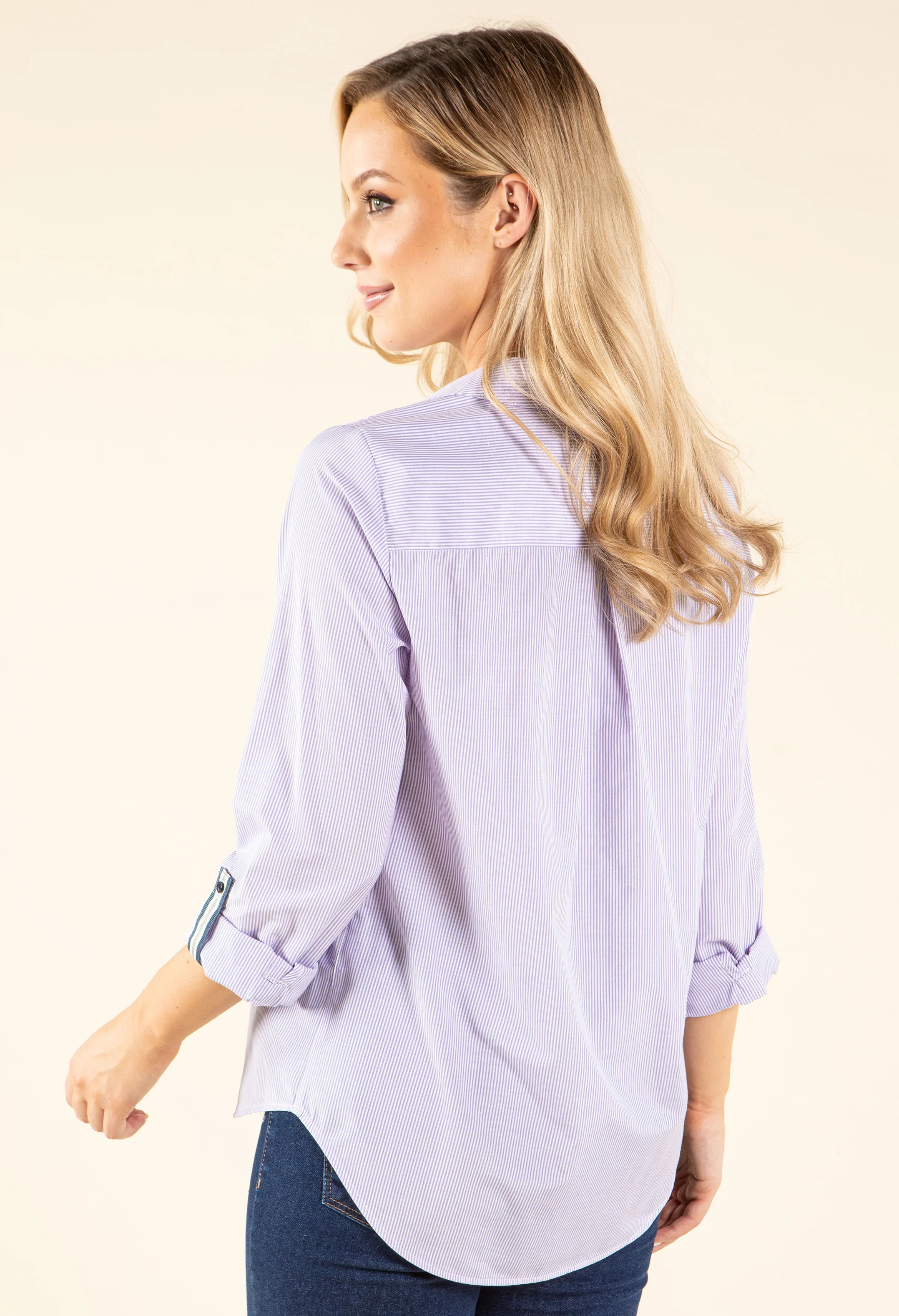 Relaxed Pin Stripe Shirt - Image 5