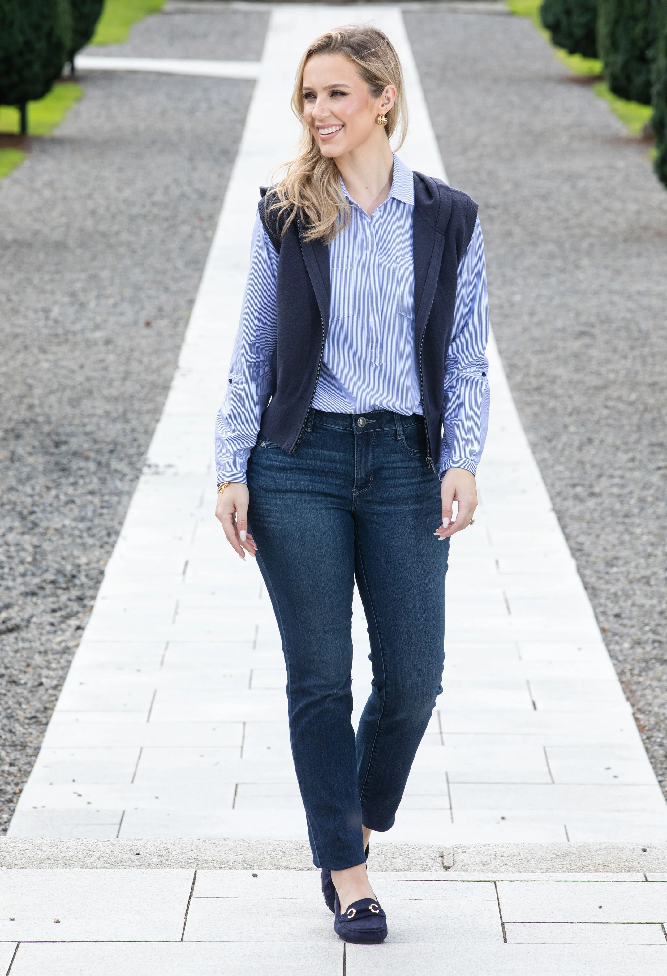 Relaxed Pin Stripe Shirt - Image 6