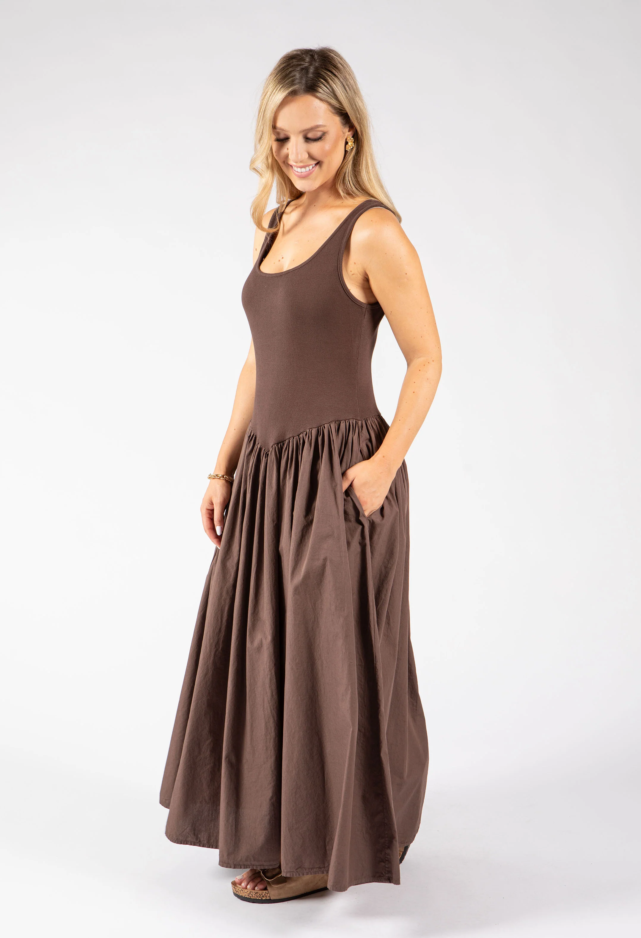 Ribbed Bodice Maxi Dress - Image 13