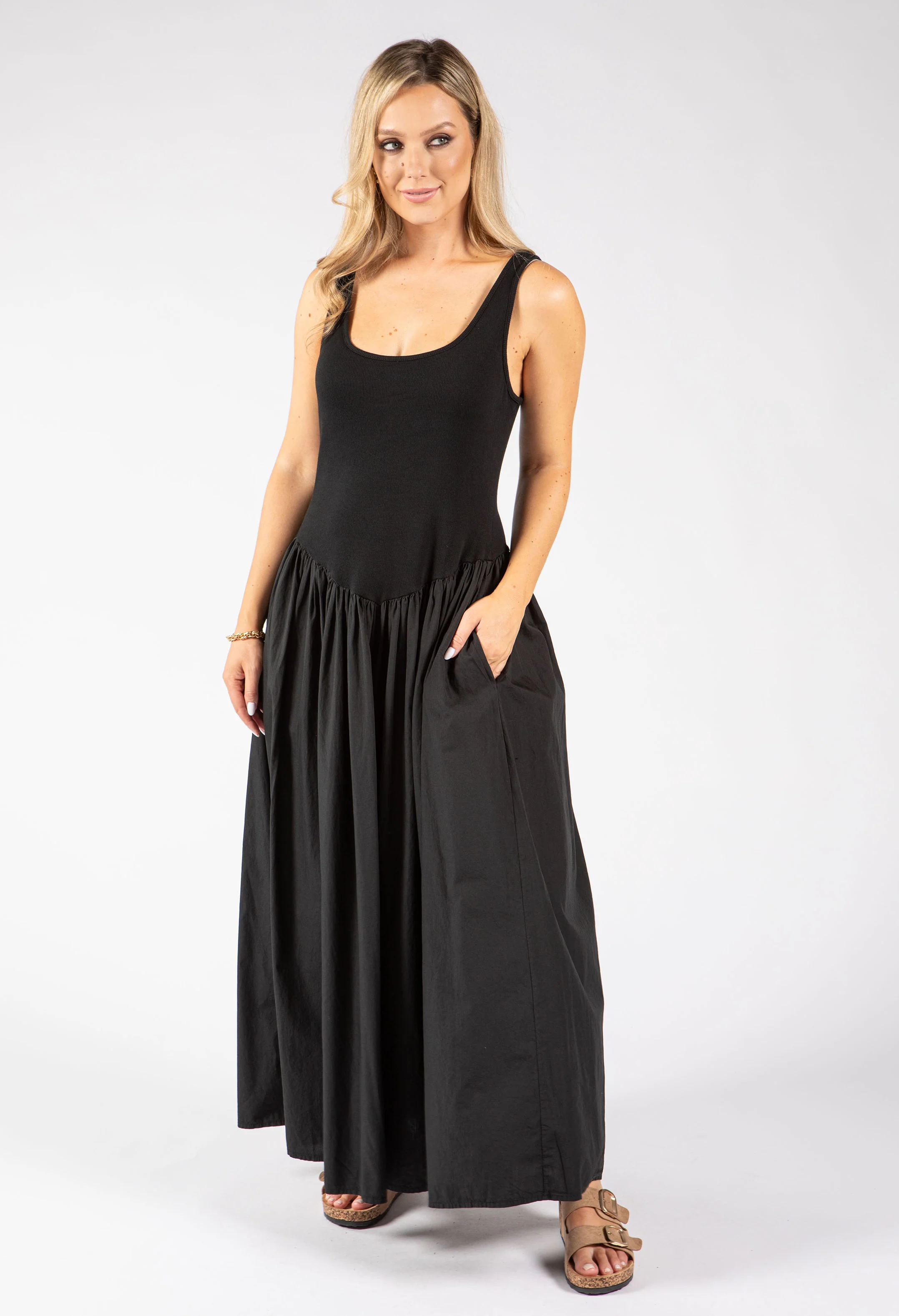 Ribbed Bodice Maxi Dress - Image 7