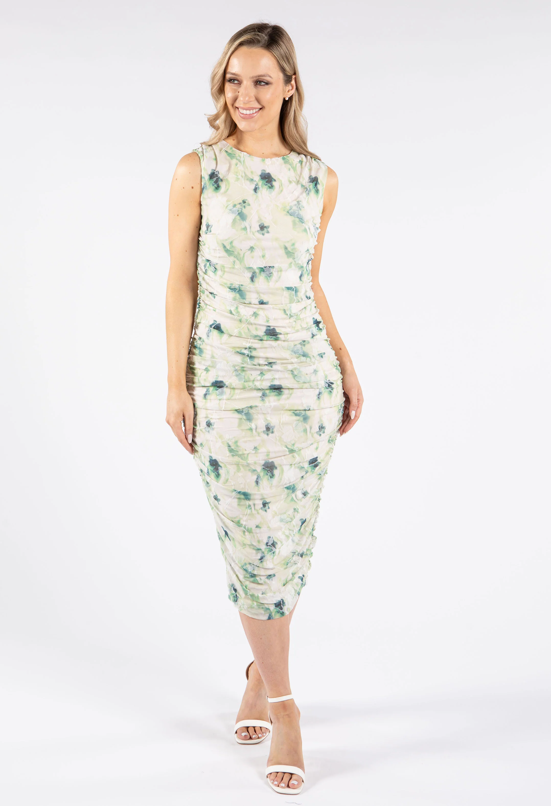 Ruched Detailing Midi Dress - Image 3