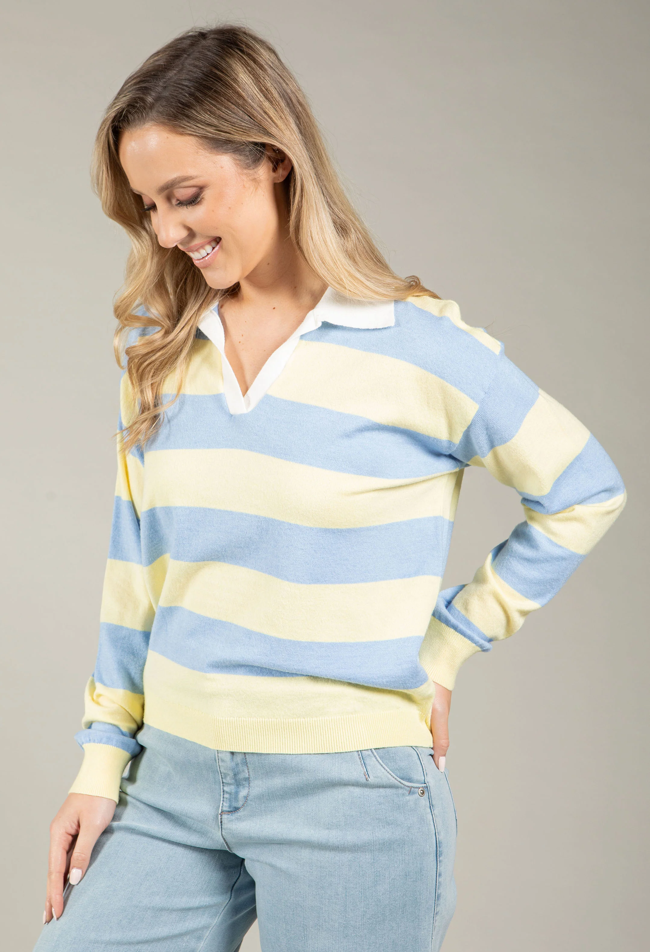 Rugby Stripe Knit Top - Image 6