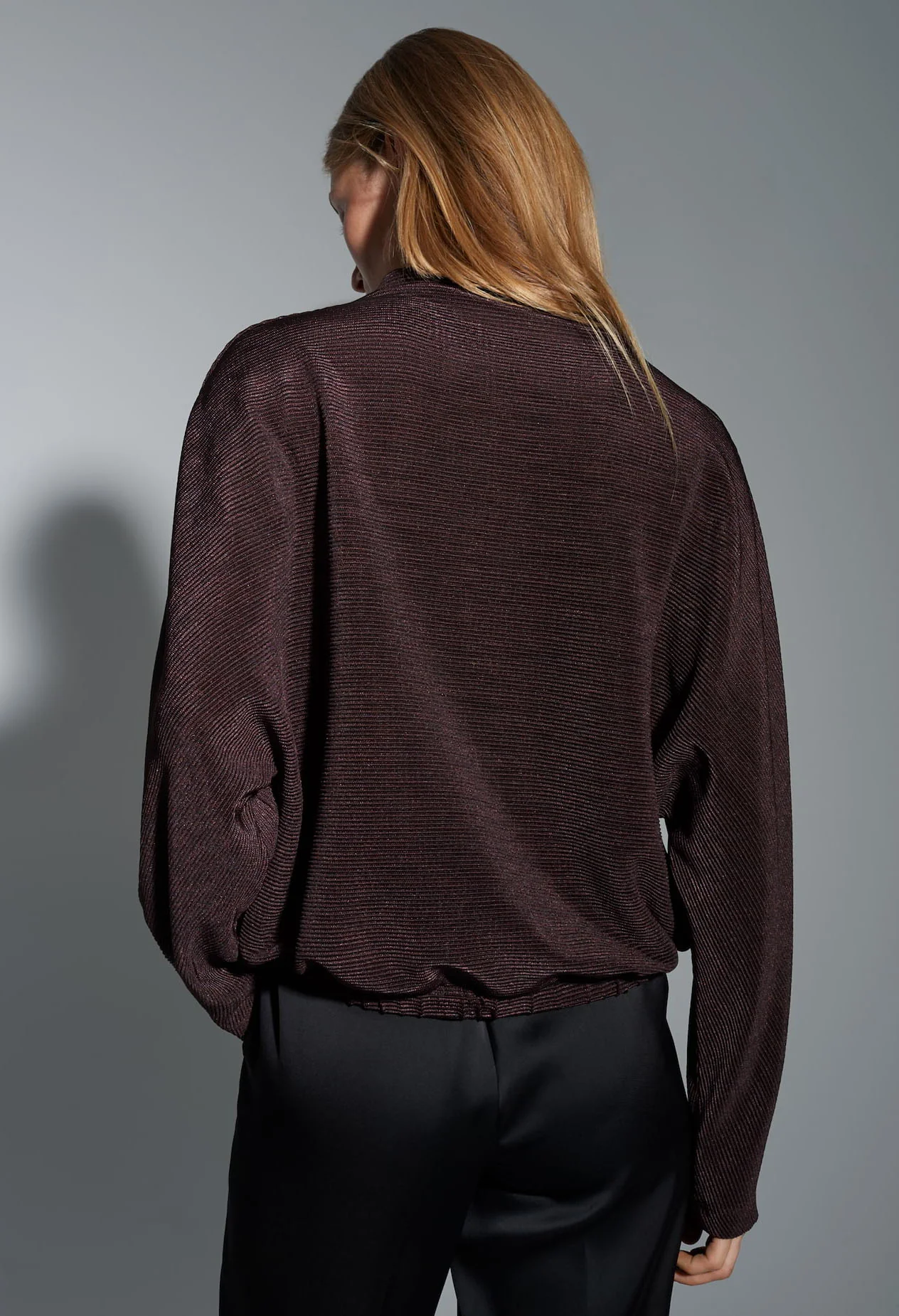 Saglanz Gloss Effect Jersey Top - Image 4