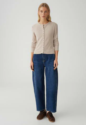 Saltus Ribbed Jersey Button-up Top - Image 3