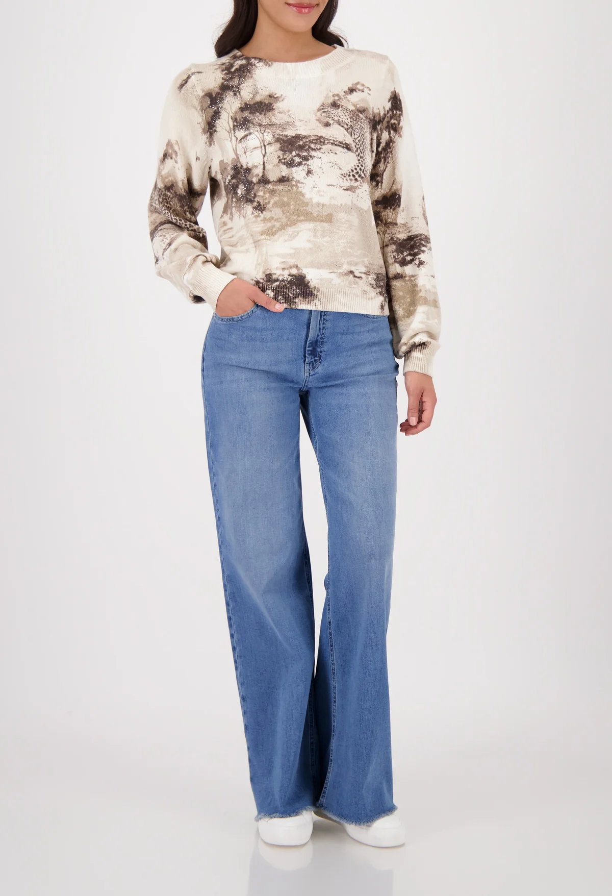 Savanna Print Knit Jumper - Image 4