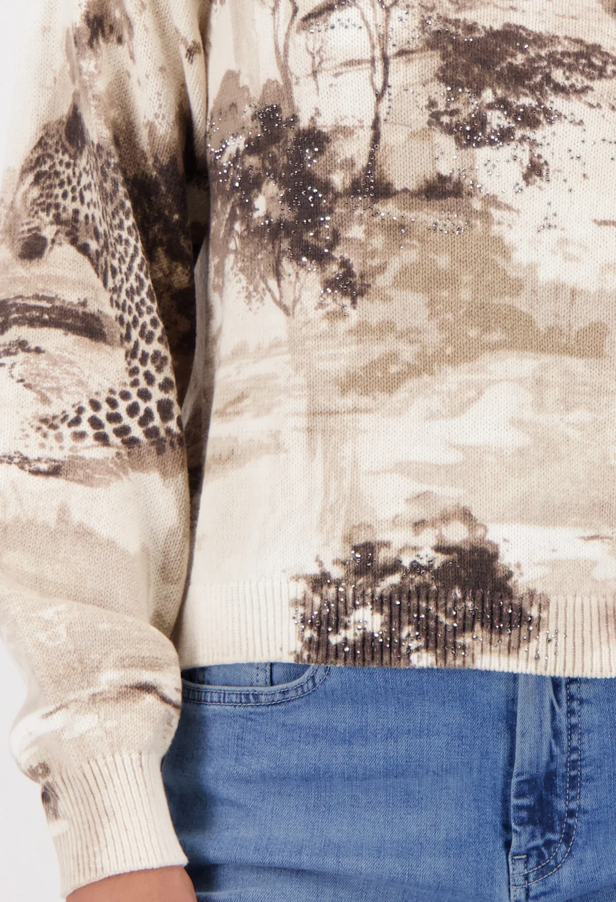 Savanna Print Knit Jumper - Image 5