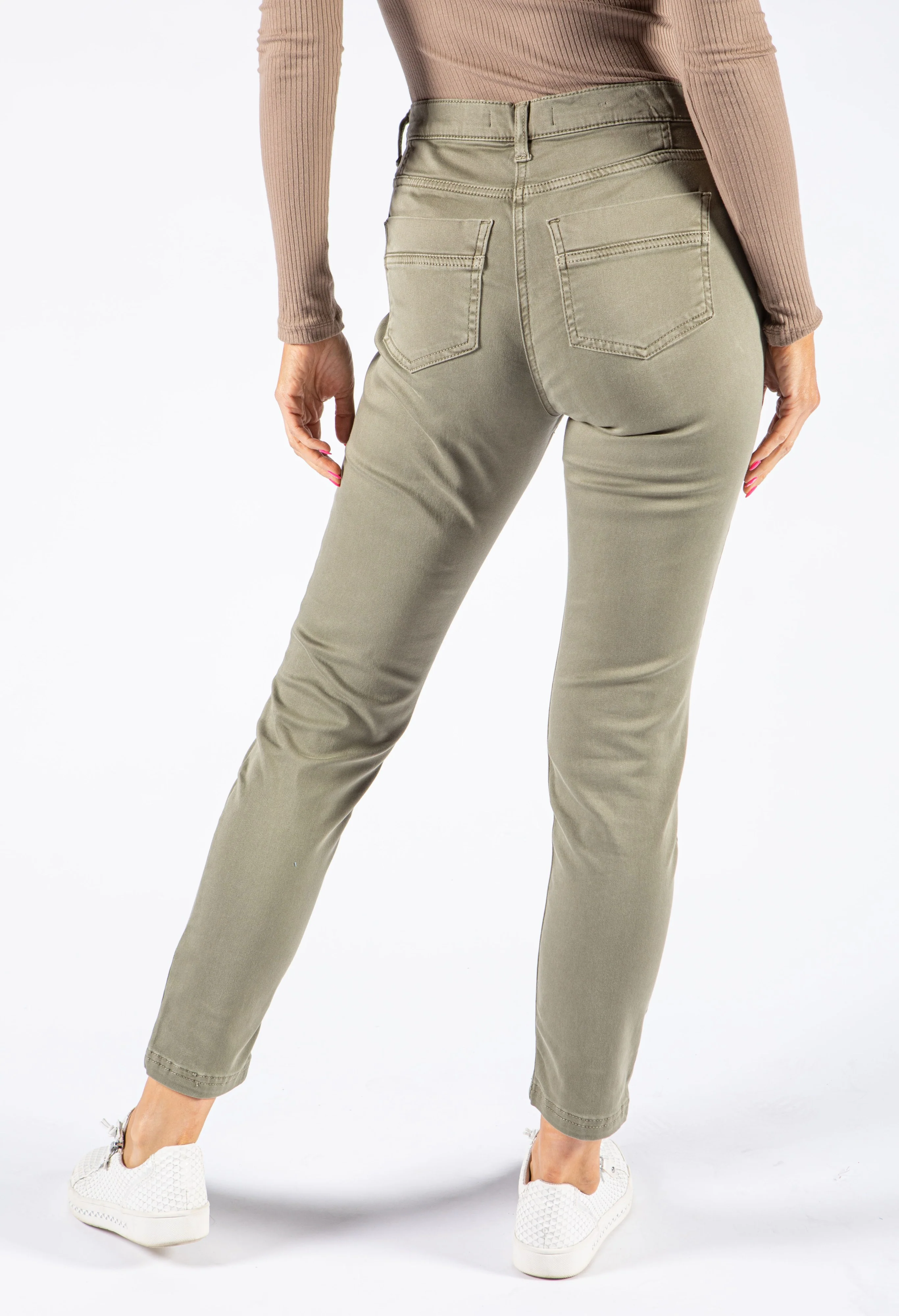 Selina 7/8 Length Slim Fit Trousers - Image 7