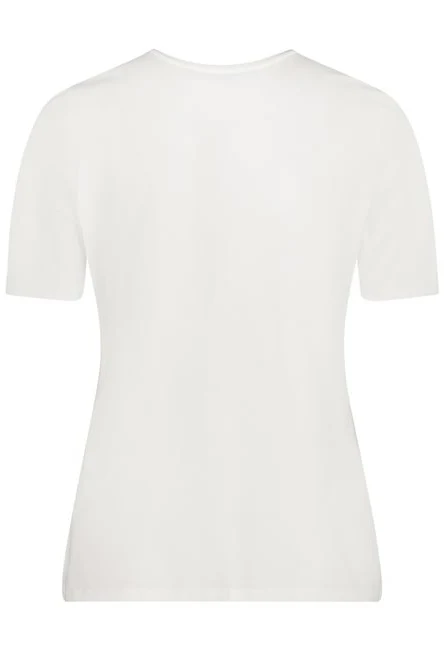 Short Sleeve Top With Multi Print Front - Image 2