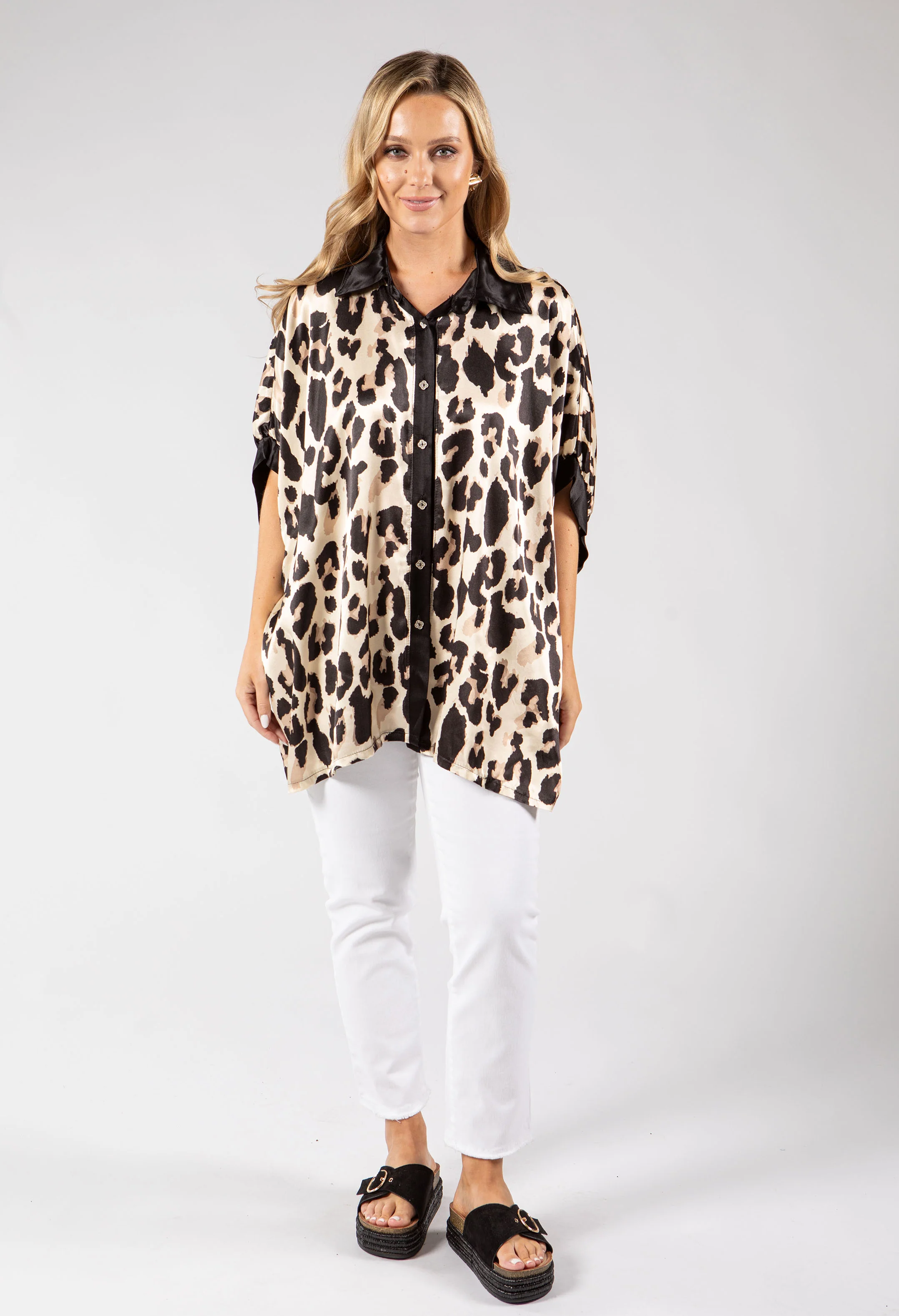 Silky Leopard Shirt - Image 2