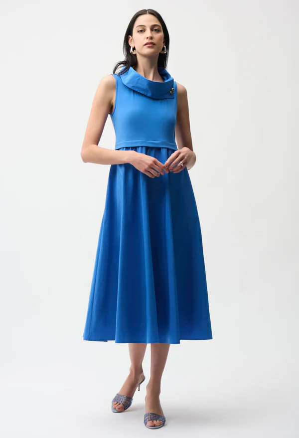 Sleeveless A-line Midi Dress