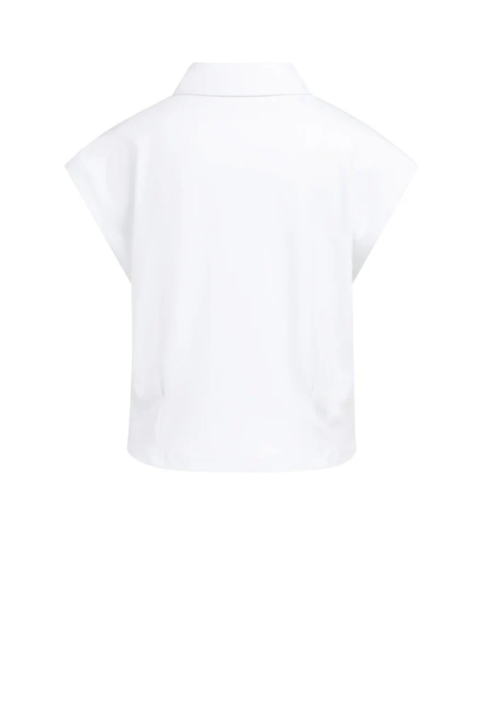 Sleeveless jersey blouse - Image 5