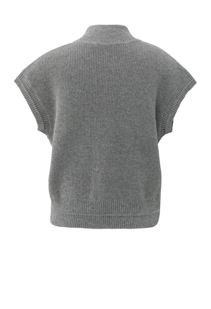 Sleeveless zip-up cardigan - Image 2