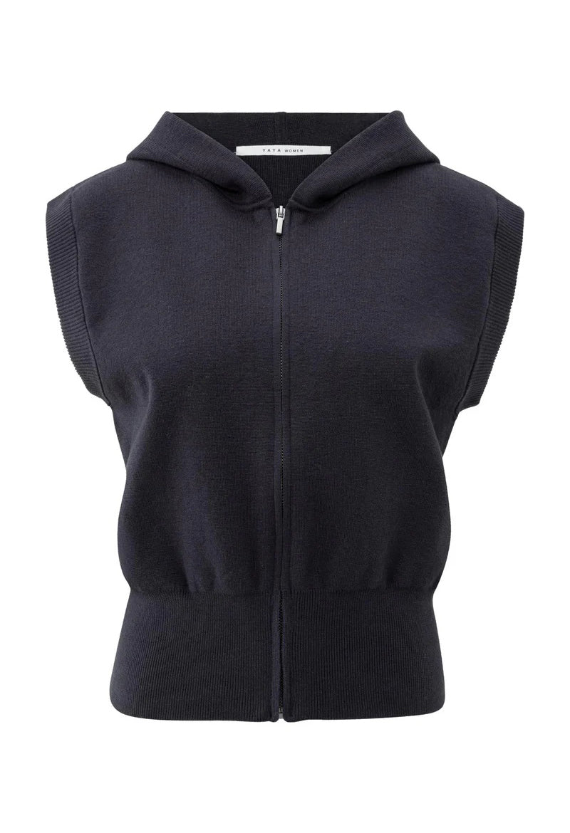 Sleeveless Zip-Up Hoodie - Image 2
