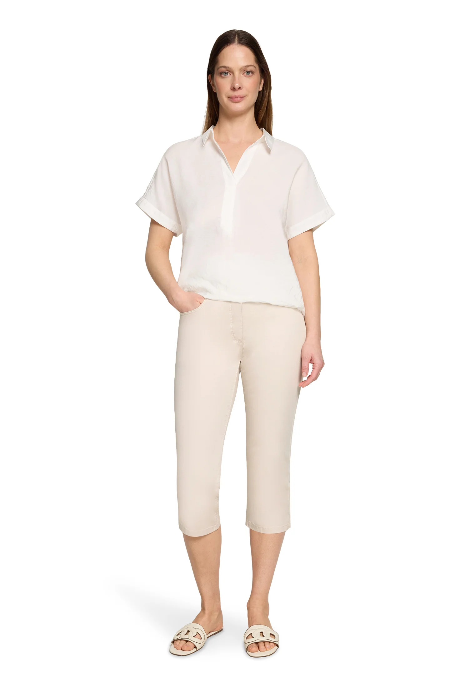 Slim Fit Summer Capris - Image 2